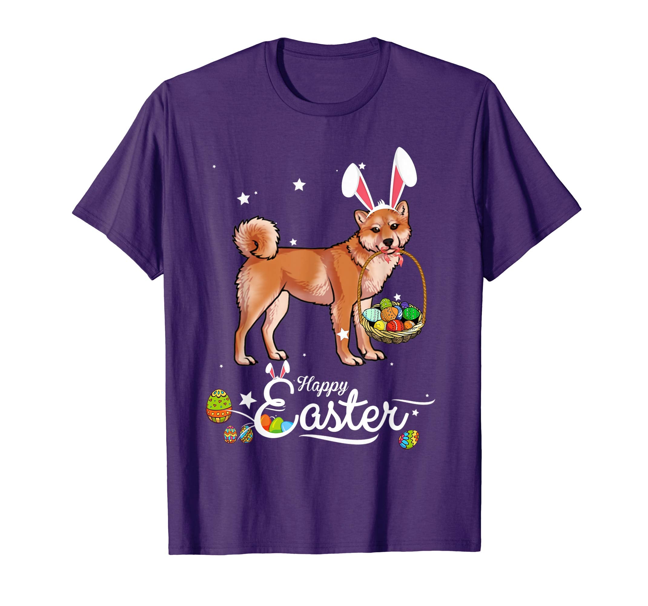 Shiba Inu Dog With Bunny Hat Easter Costume T Shirt