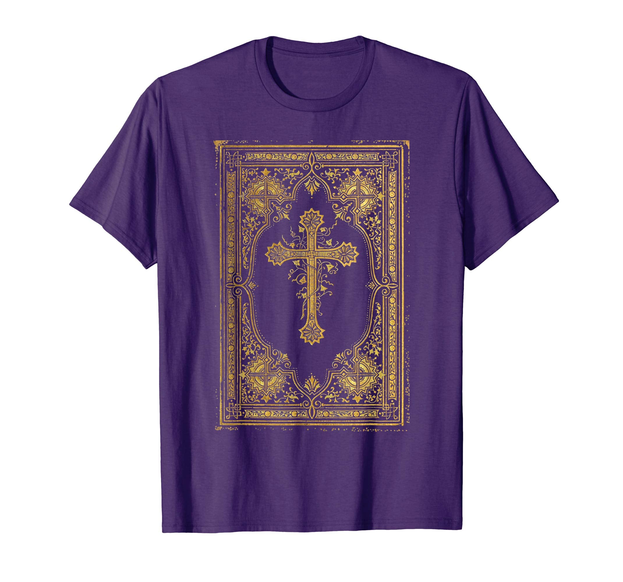 Gold Cross Vintage Catholic Art Easter Shirts Gifts