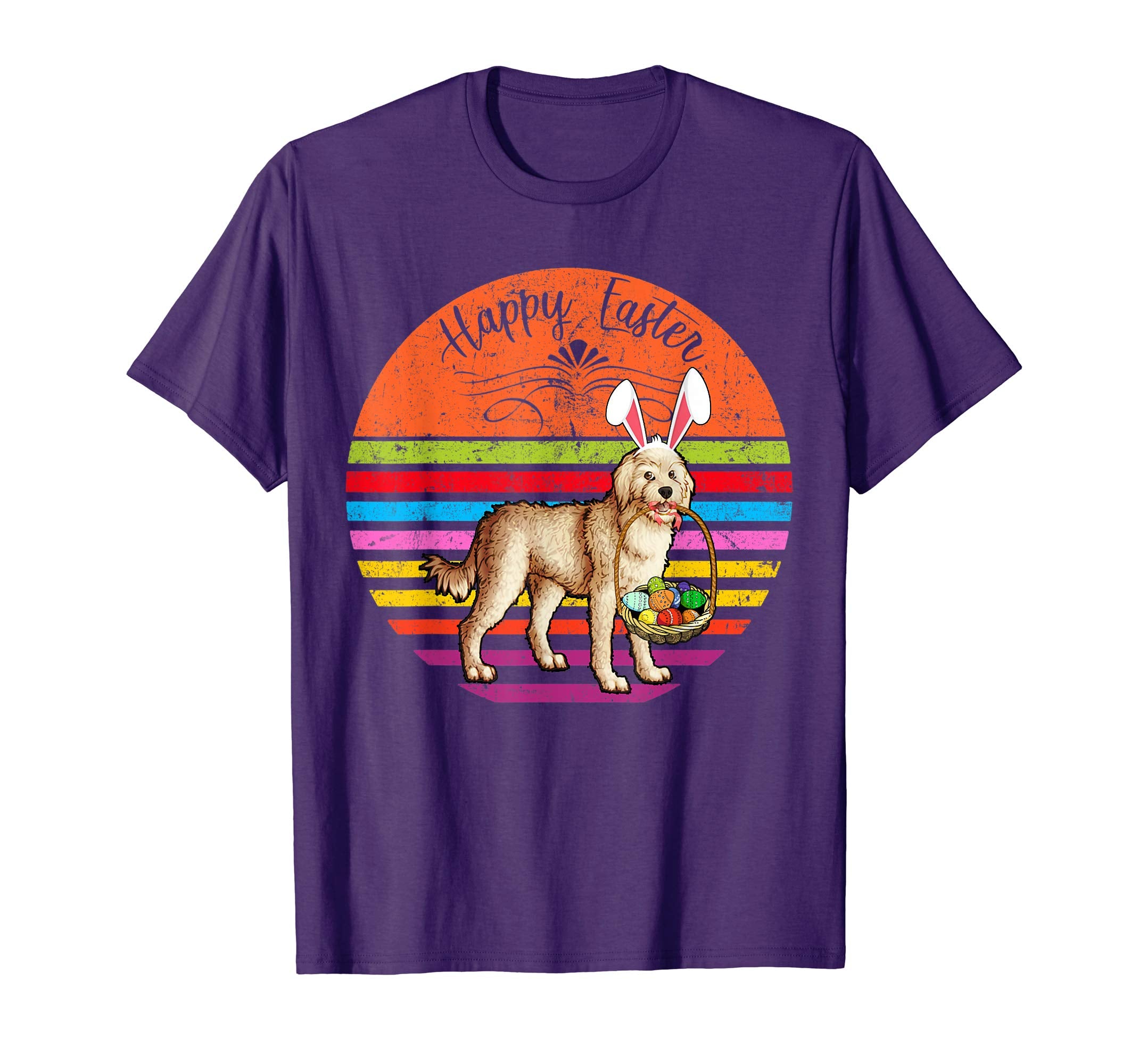 Vintage Cockapoo Dog Easter Eggs Basket T Shirt