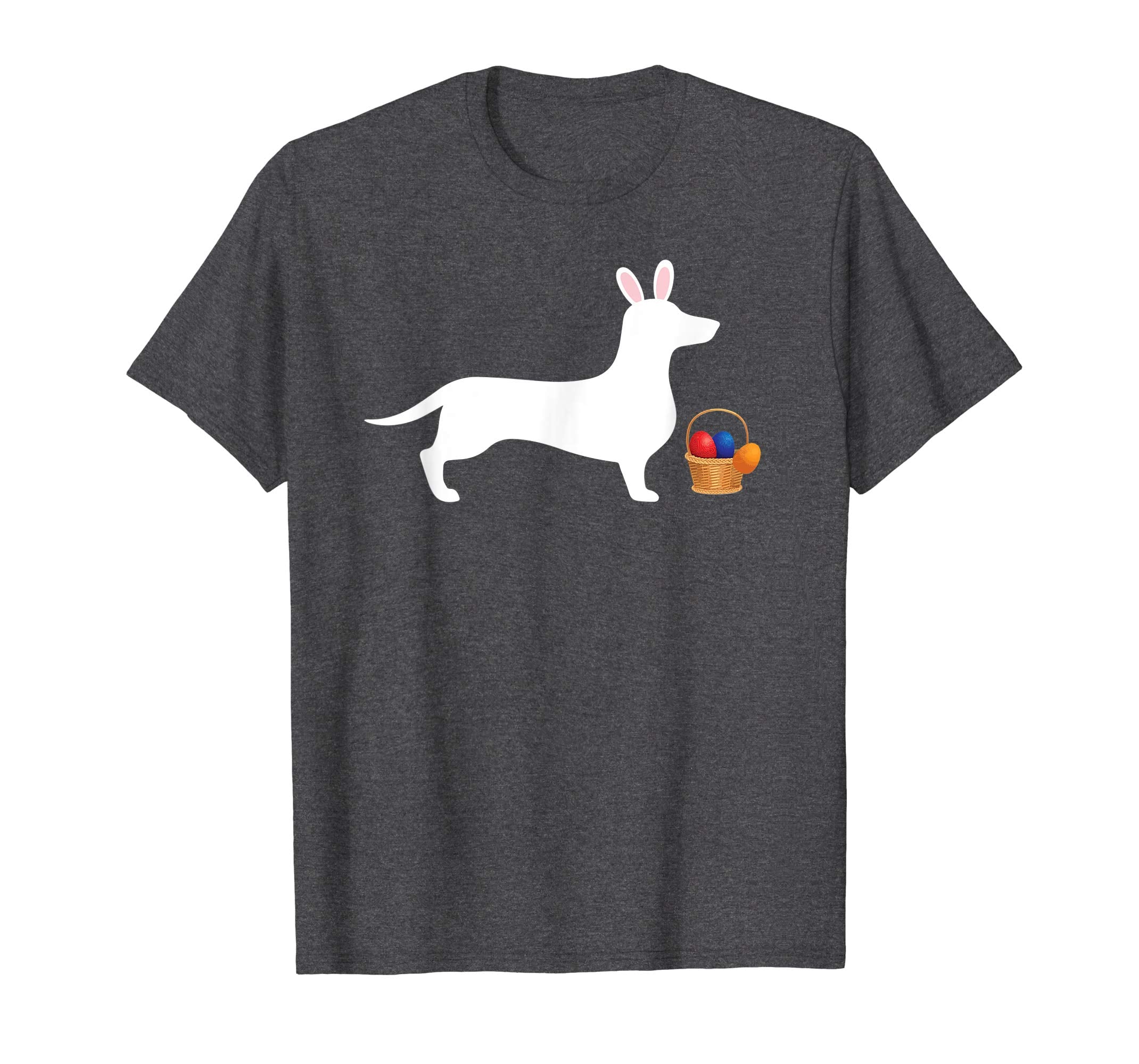 Dachshund Easter Bunny Dog Silhouette T-Shirt