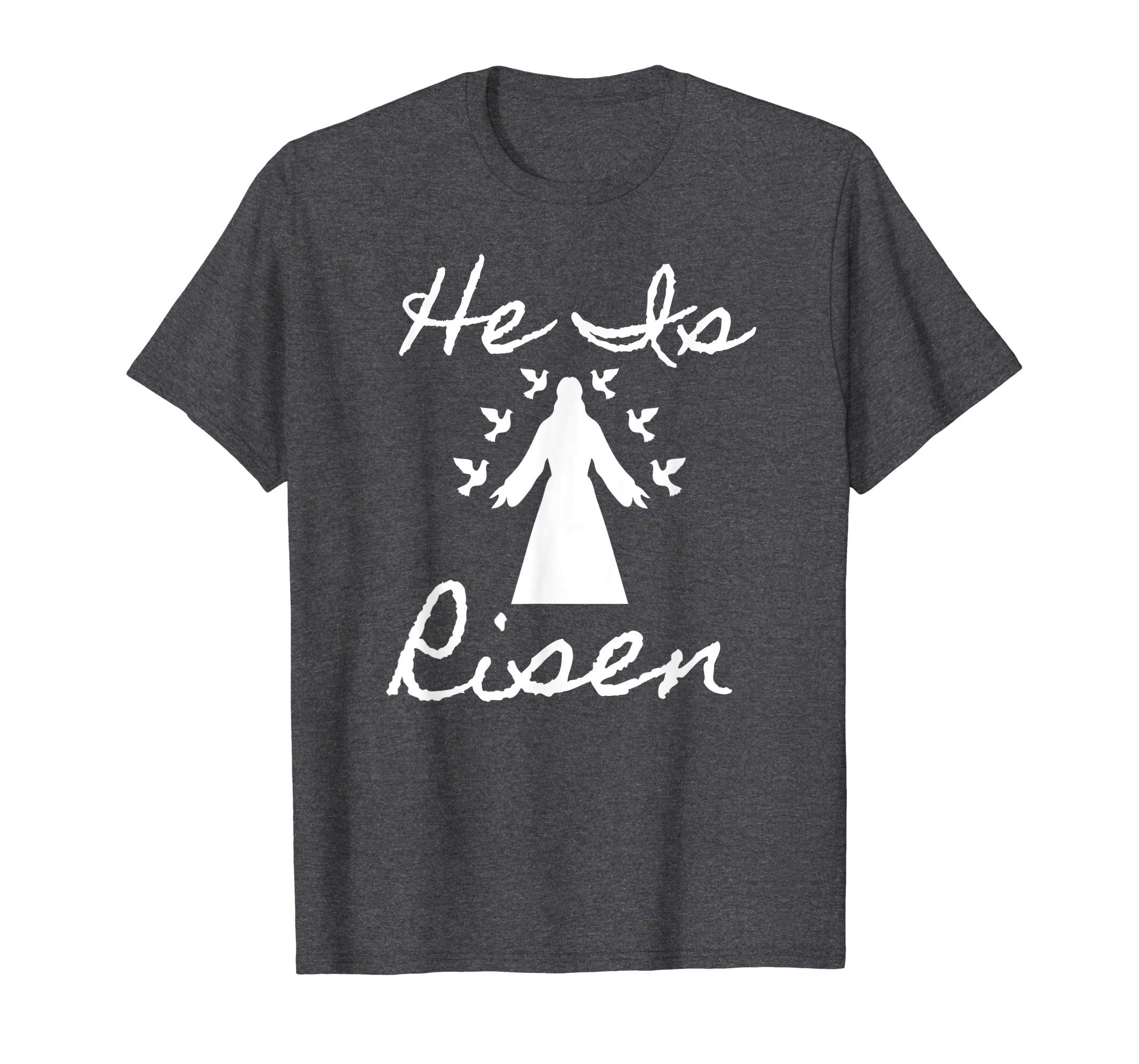 Christian Easter He Is Risen Tshirt Peace Birds and Jesus