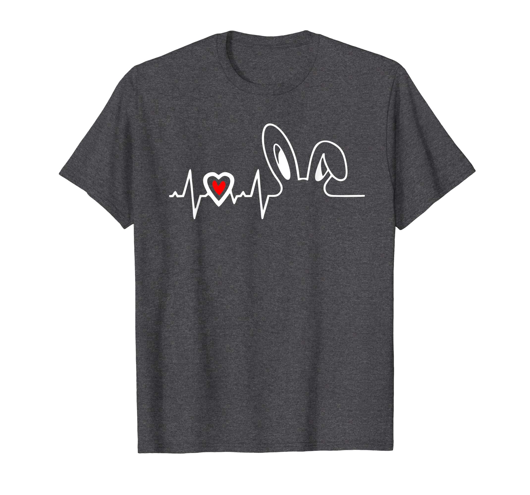 Happy Easter Bunny Heartbeat for Men Women Kids Cute T Shirt