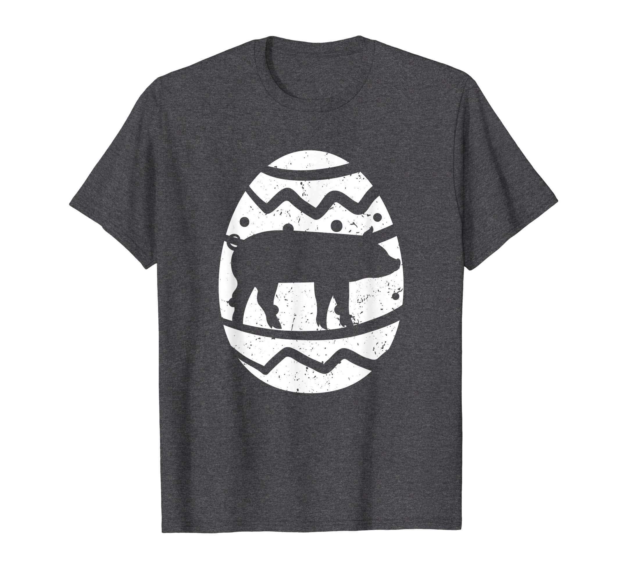 Vintage Pig Happy Easter Egg T-Shirt Pig Easter Gift