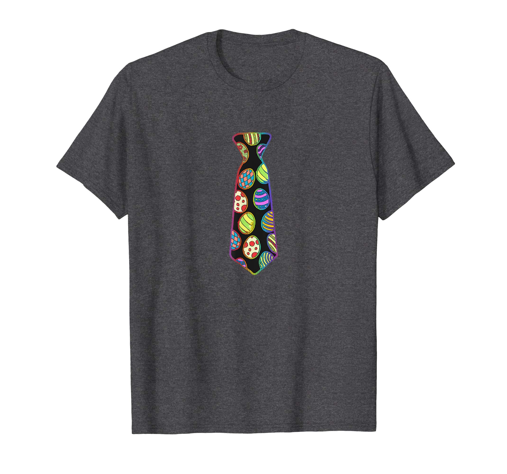 Colorful Neck Tie With Easter Eggs Easter T-Shirt