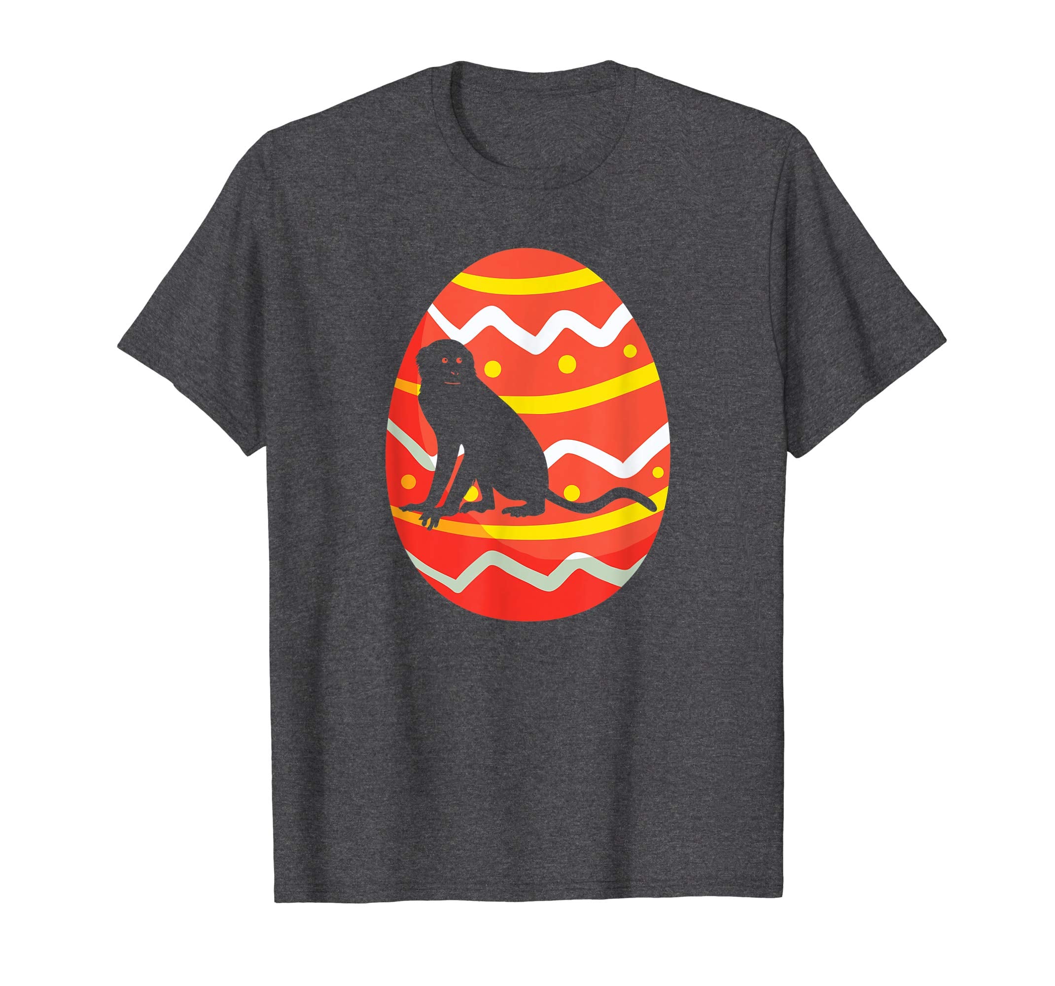 Happy Monkey Easter Egg Bunny T-Shirt for Kids Boys Girls