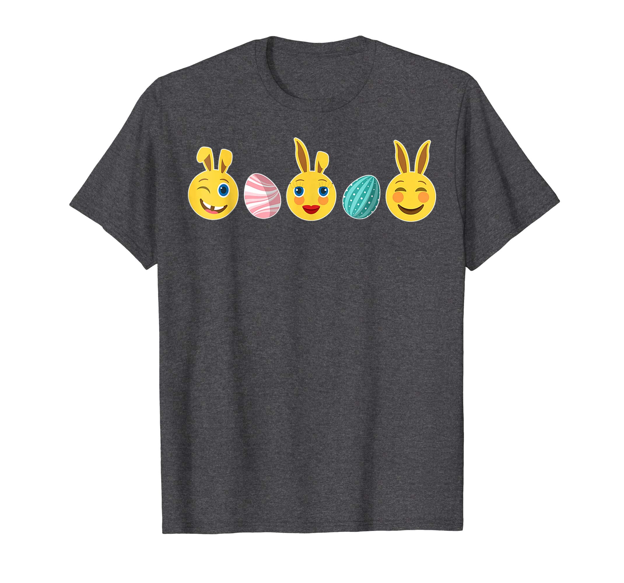 Bunnies Emotion Face Easter Eggs Happy Easter Day Shirt