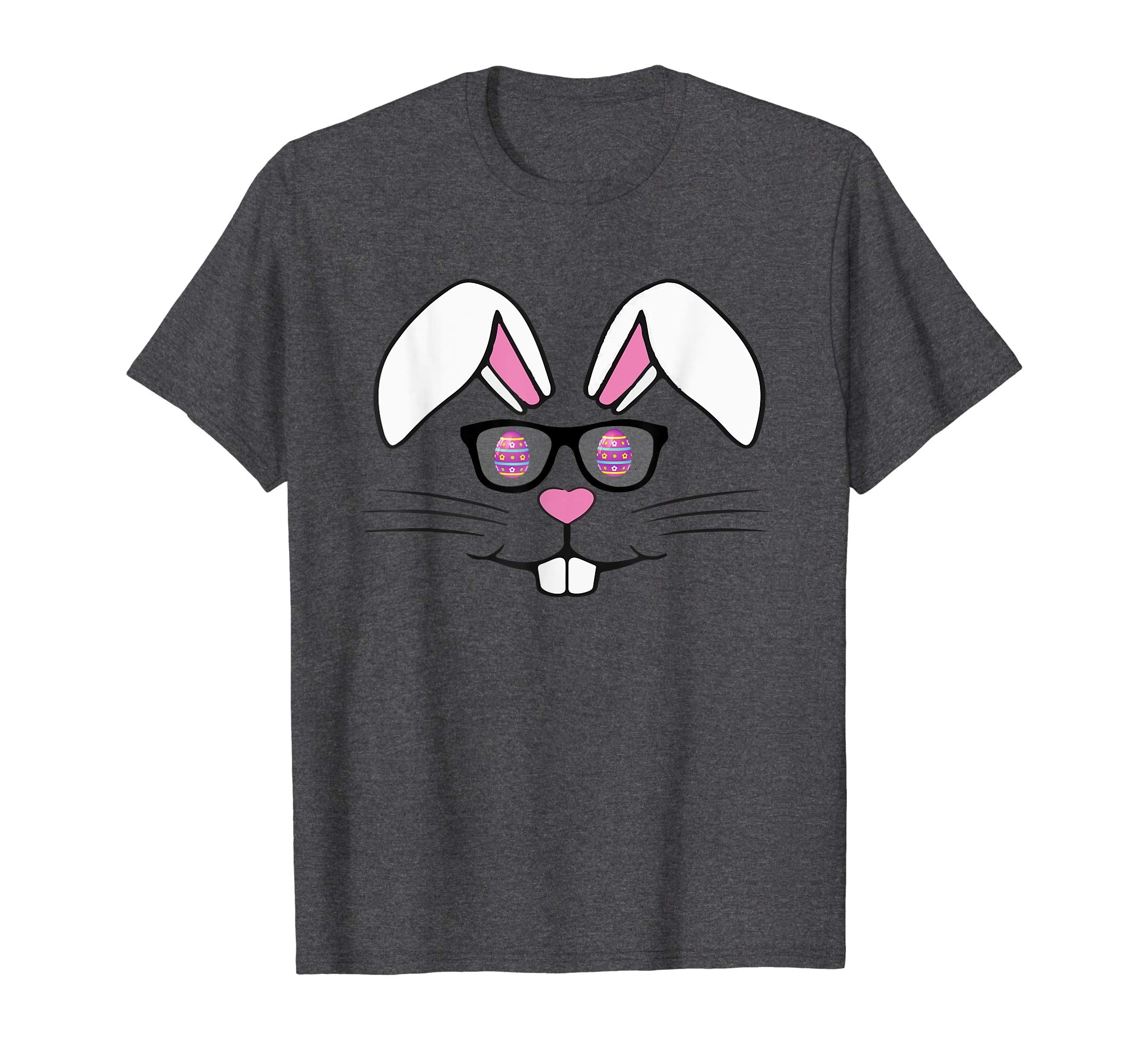 Cute bunny face easter t-shirt gift girls toddler kids