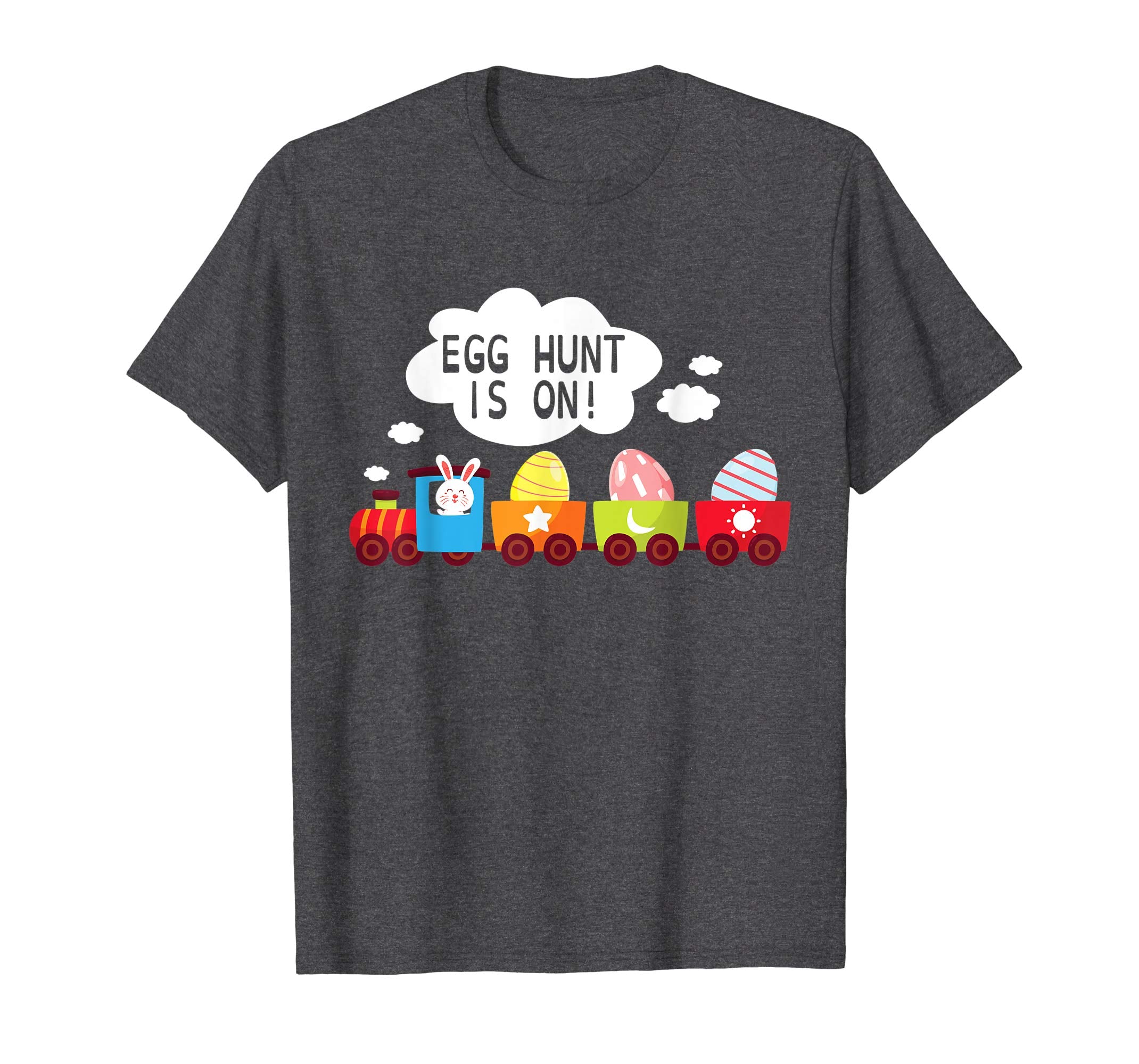 Bunny Driving Train Carry Easter Eggs Shirt Egg Hunt Is On