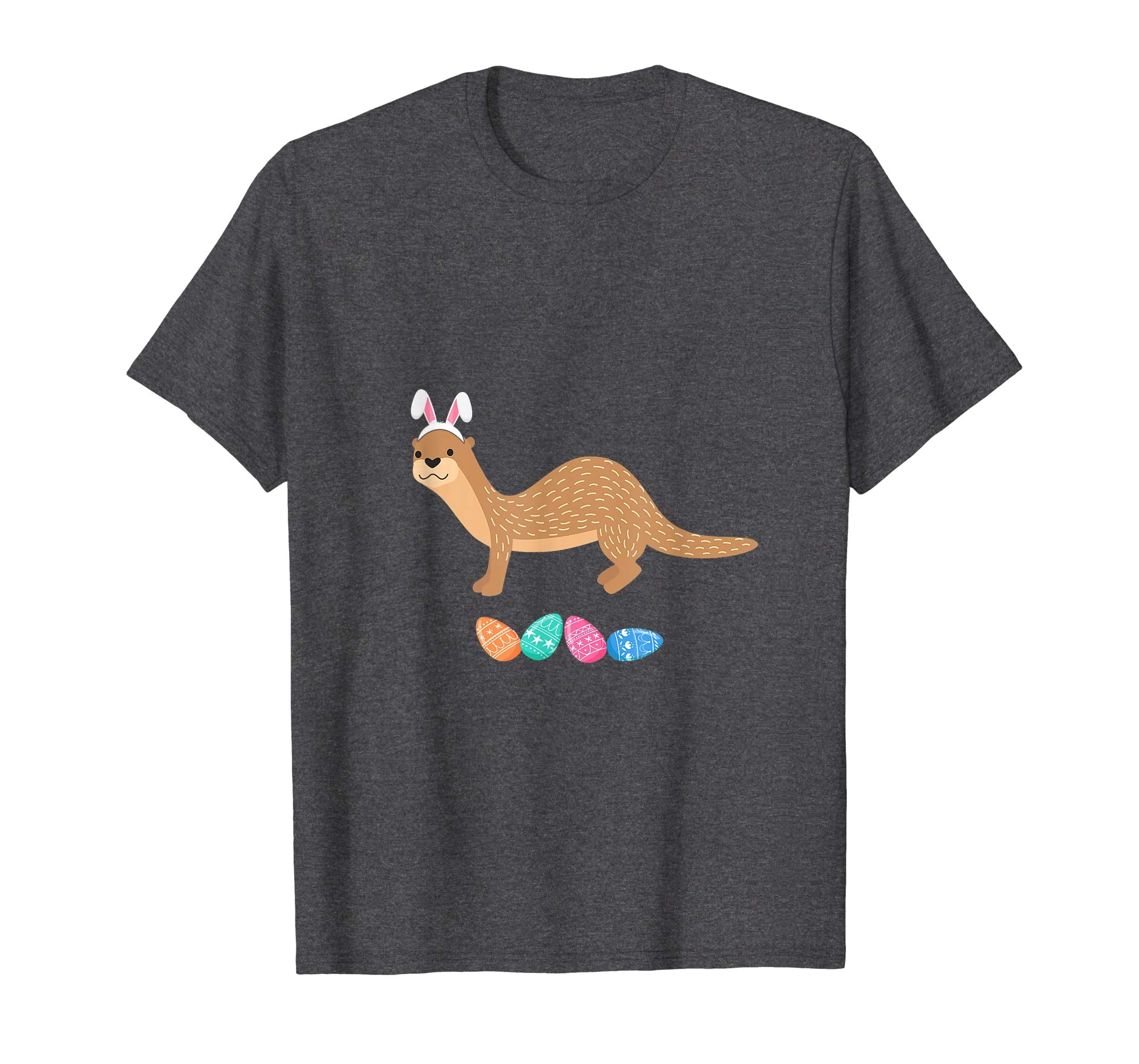 Funny Easter Otter With Bunny Ears And Eggs T Shirt