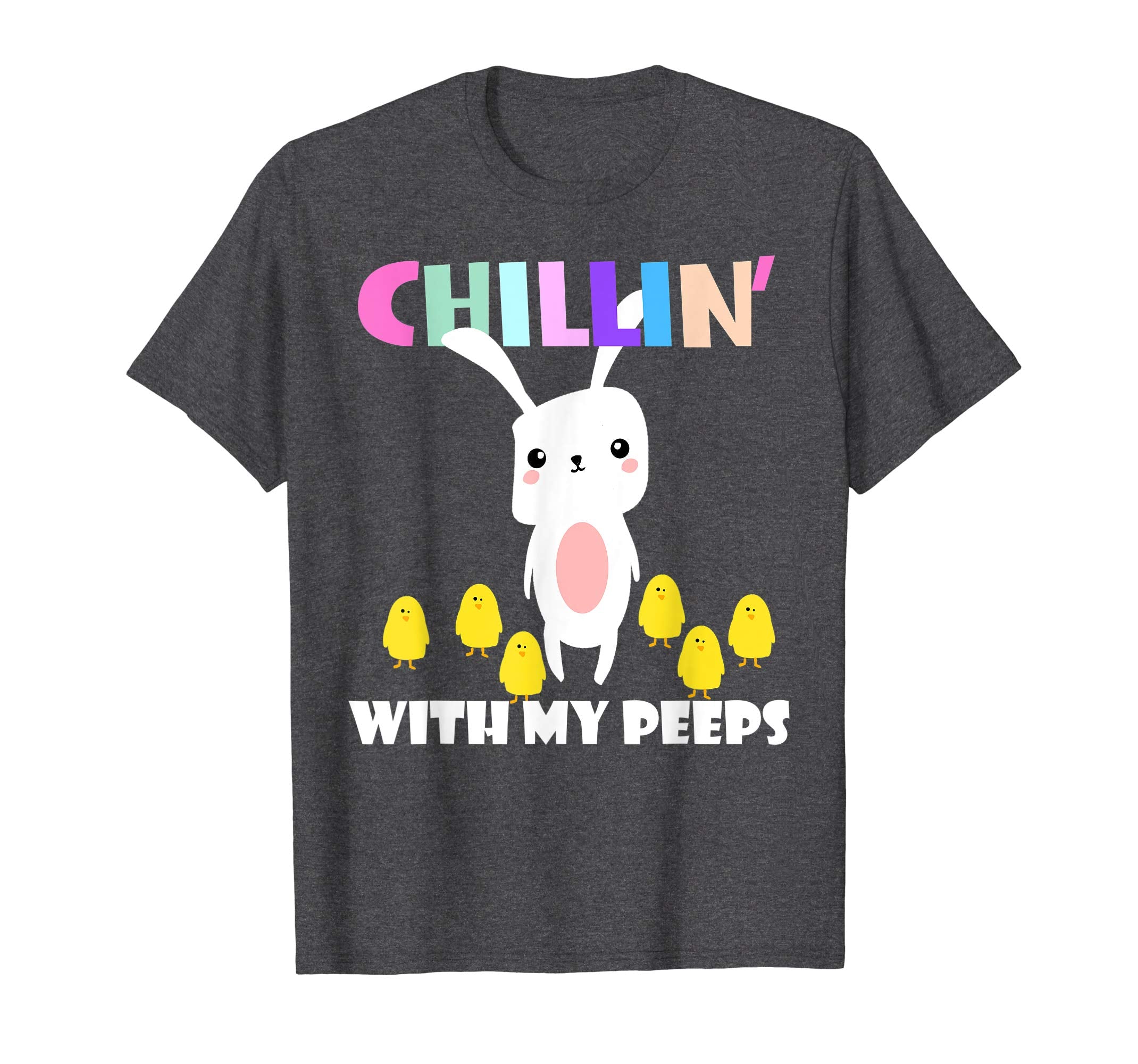 Easter Shirt For Boys Girls Chillin With My Peeps