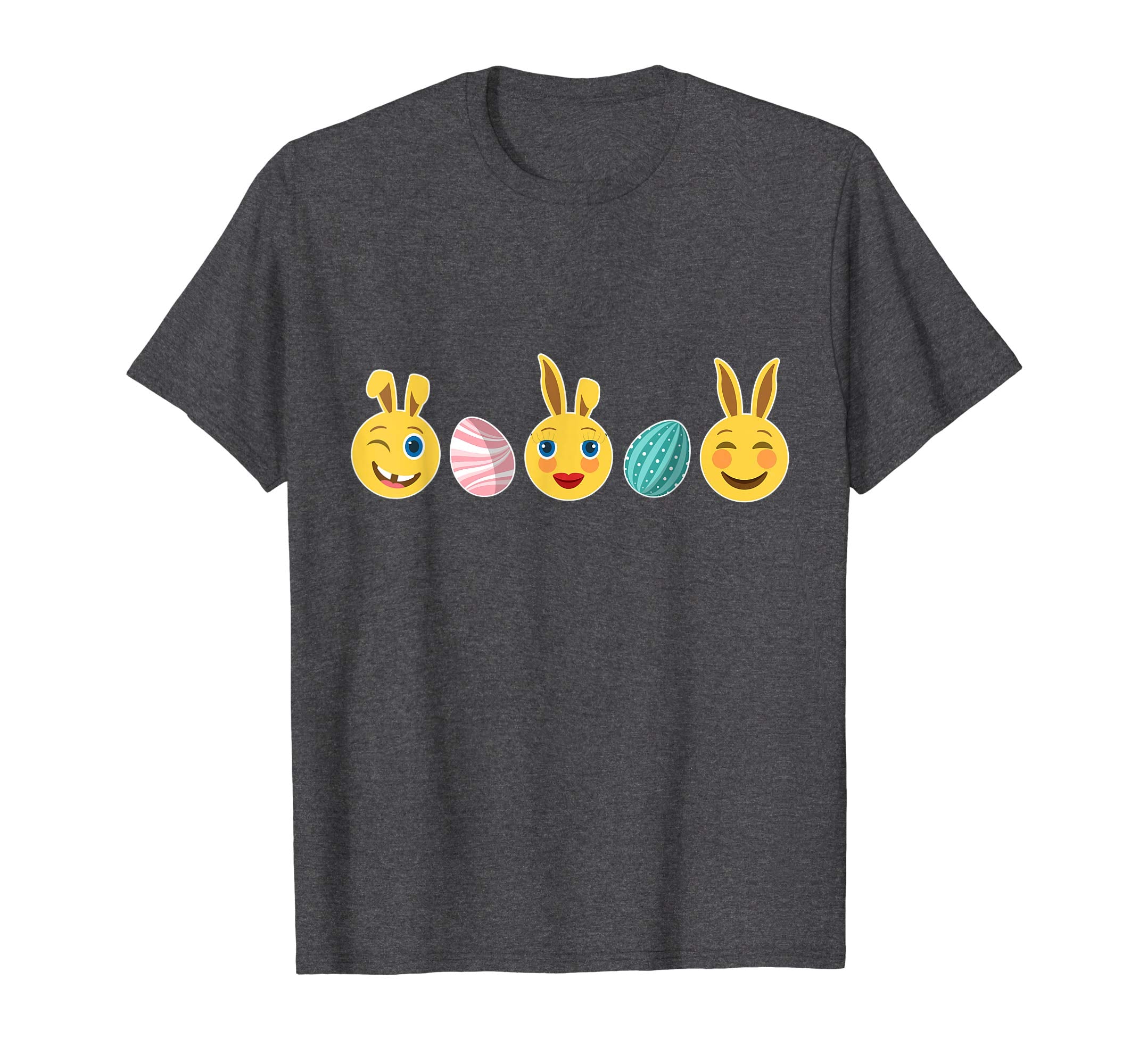 Bunnies Emotion Face &amp; Easter Eggs Happy Easter Day Shirt