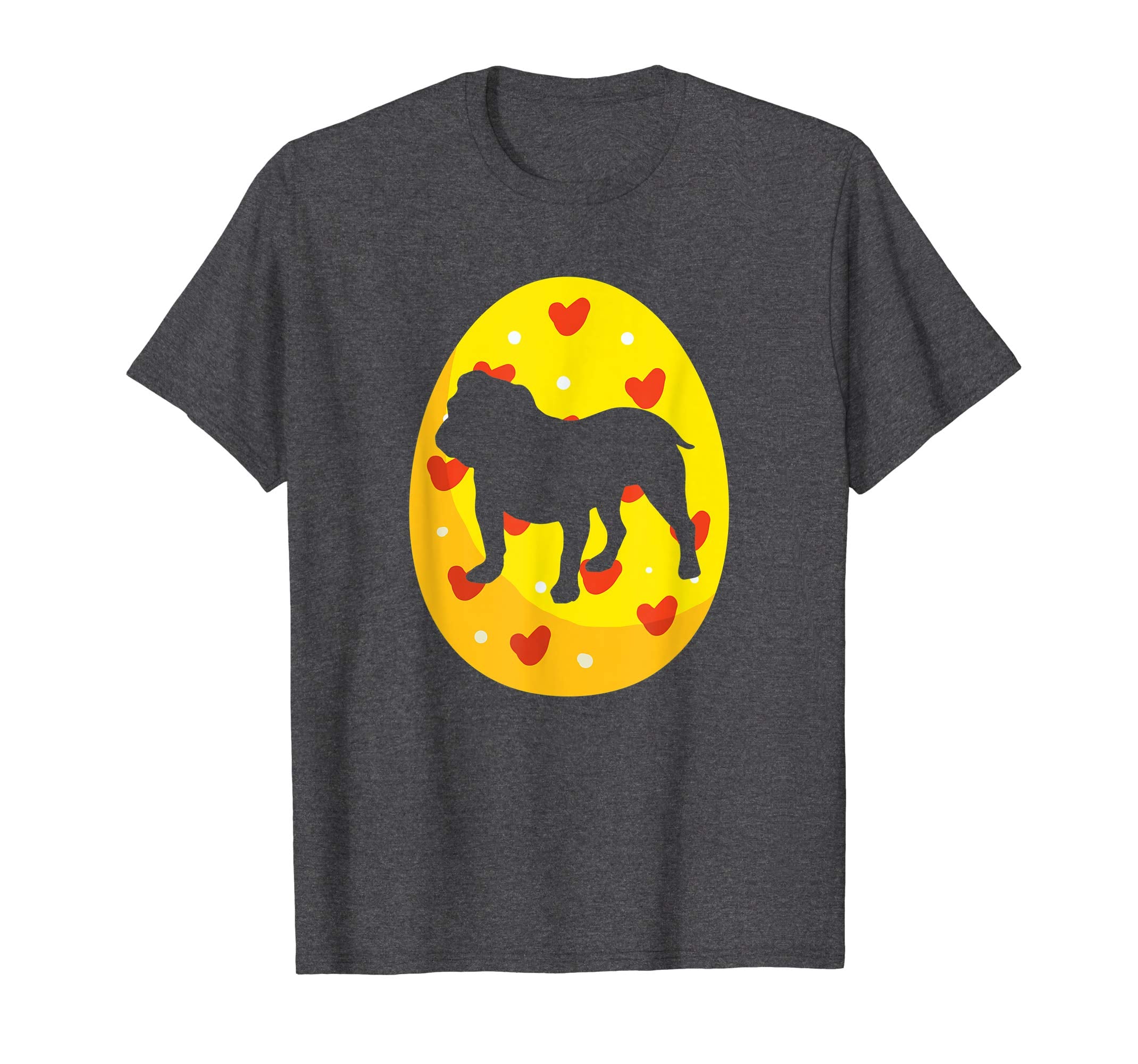 Bulldog Easter Bunny Egg T-Shirt Dog Easter Gift