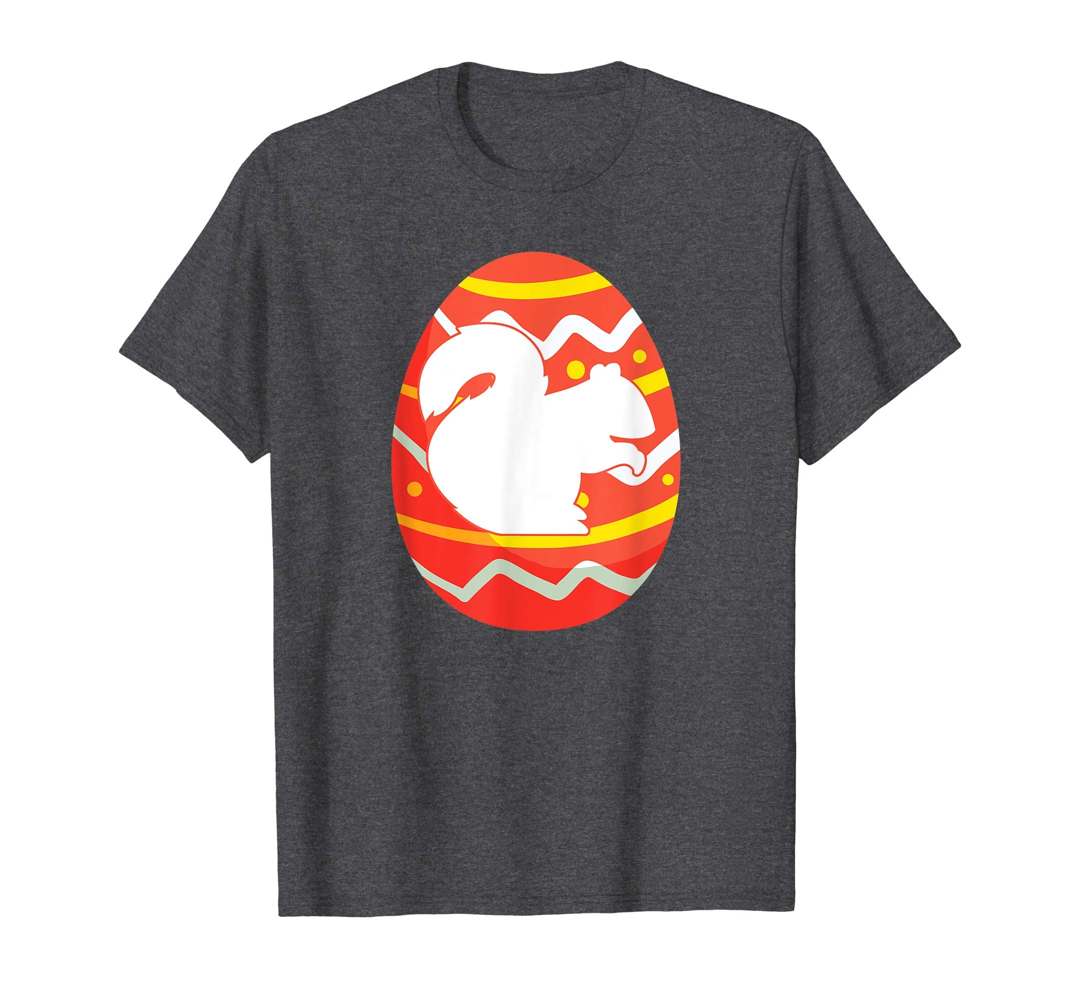 Squirrel Happy Easter Egg Bunny T-Shirt for Kids Boys Girls