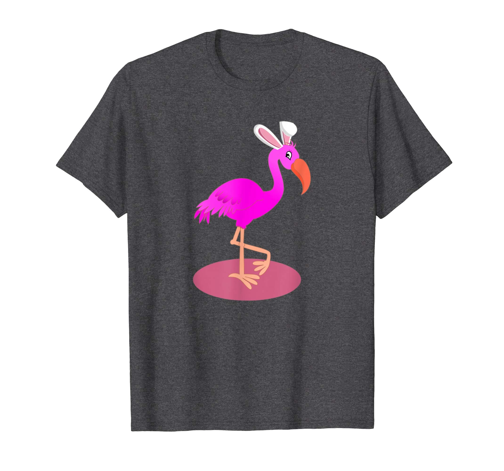 Flamingo With Easter Bunny Ears Cute Pink Bird t shirt
