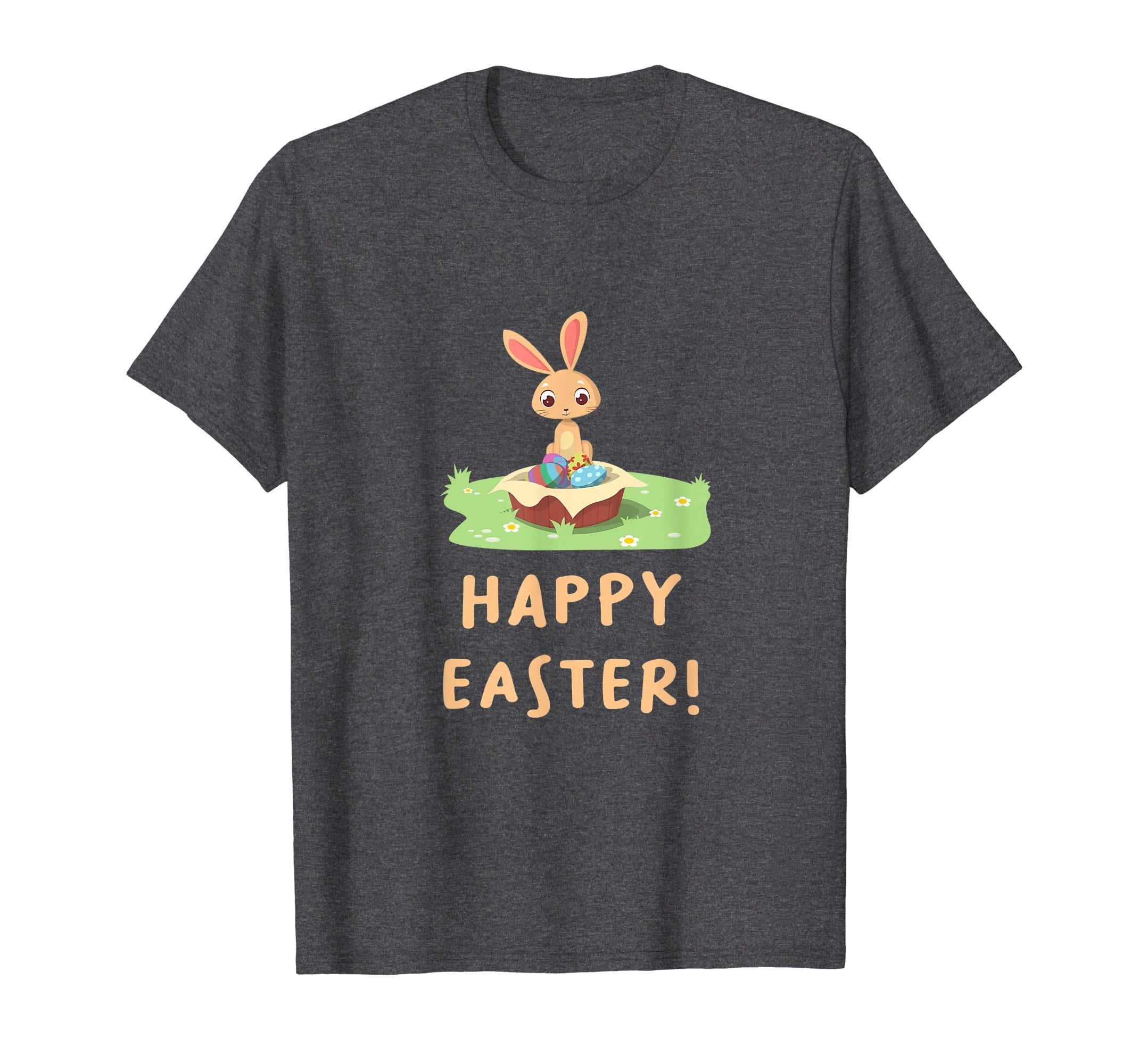 &quot;Happy Easter!&quot; Cute Bunny With Easter Eggs T-Shirt