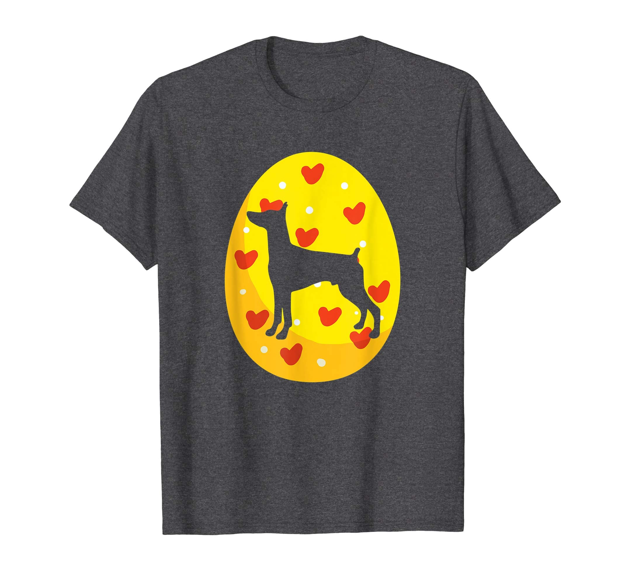 Doberman Pinscher Easter Eggs Bunny T-Shirt Dog Easter Gift