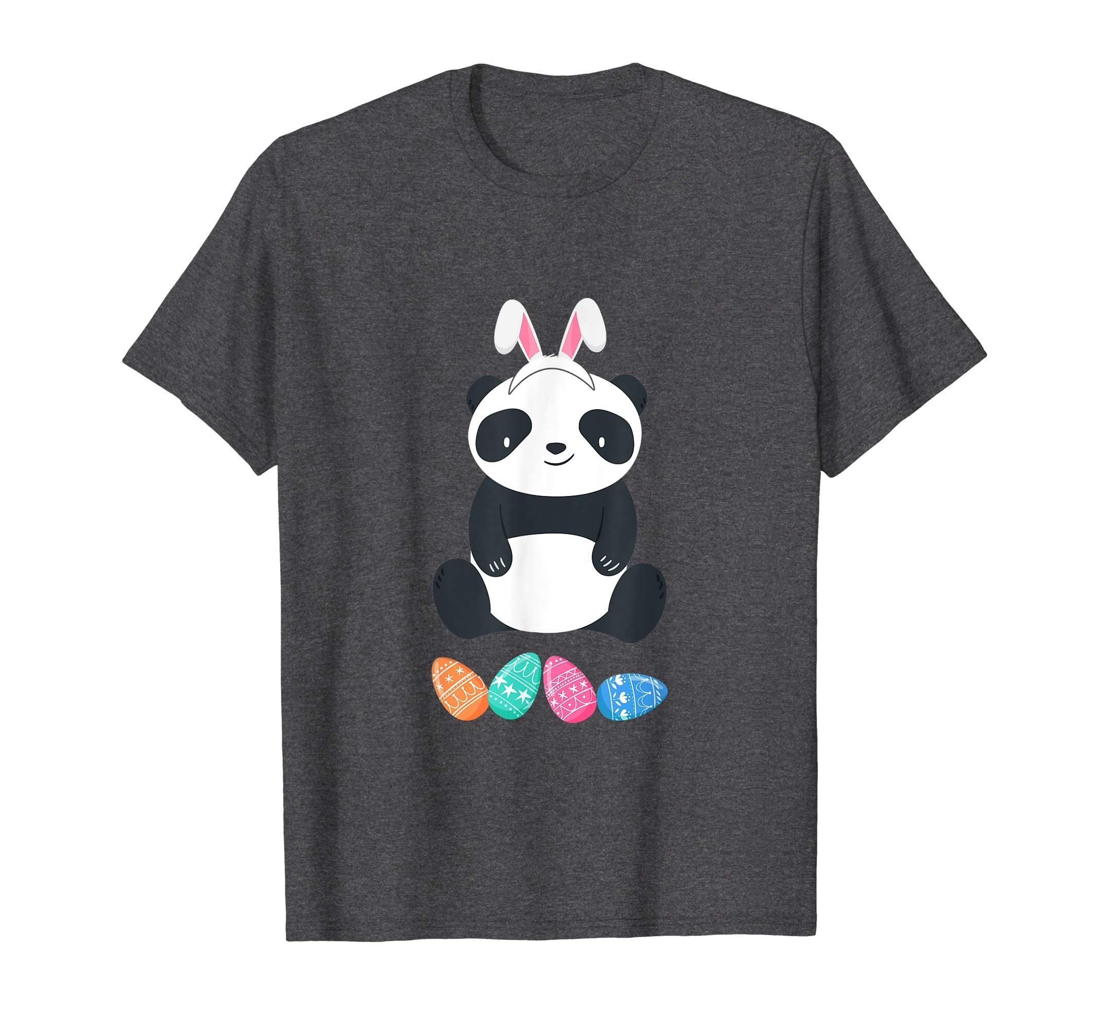 Funny Easter Panda With Bunny Ears And Eggs T Shirt