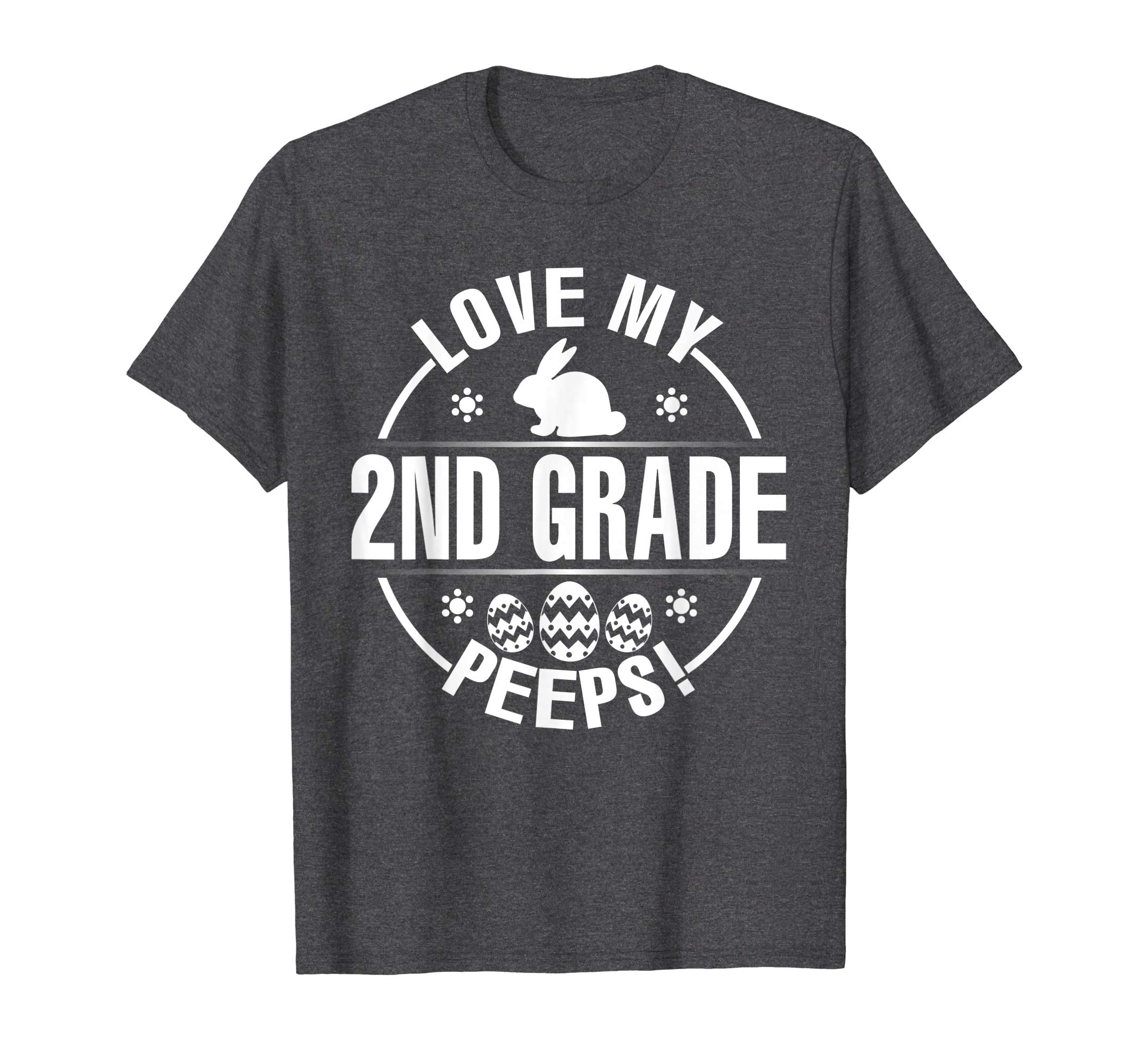 Bunny &amp; Easter Eggs Love My 2ND Grade Peeps Happy Day Shirt