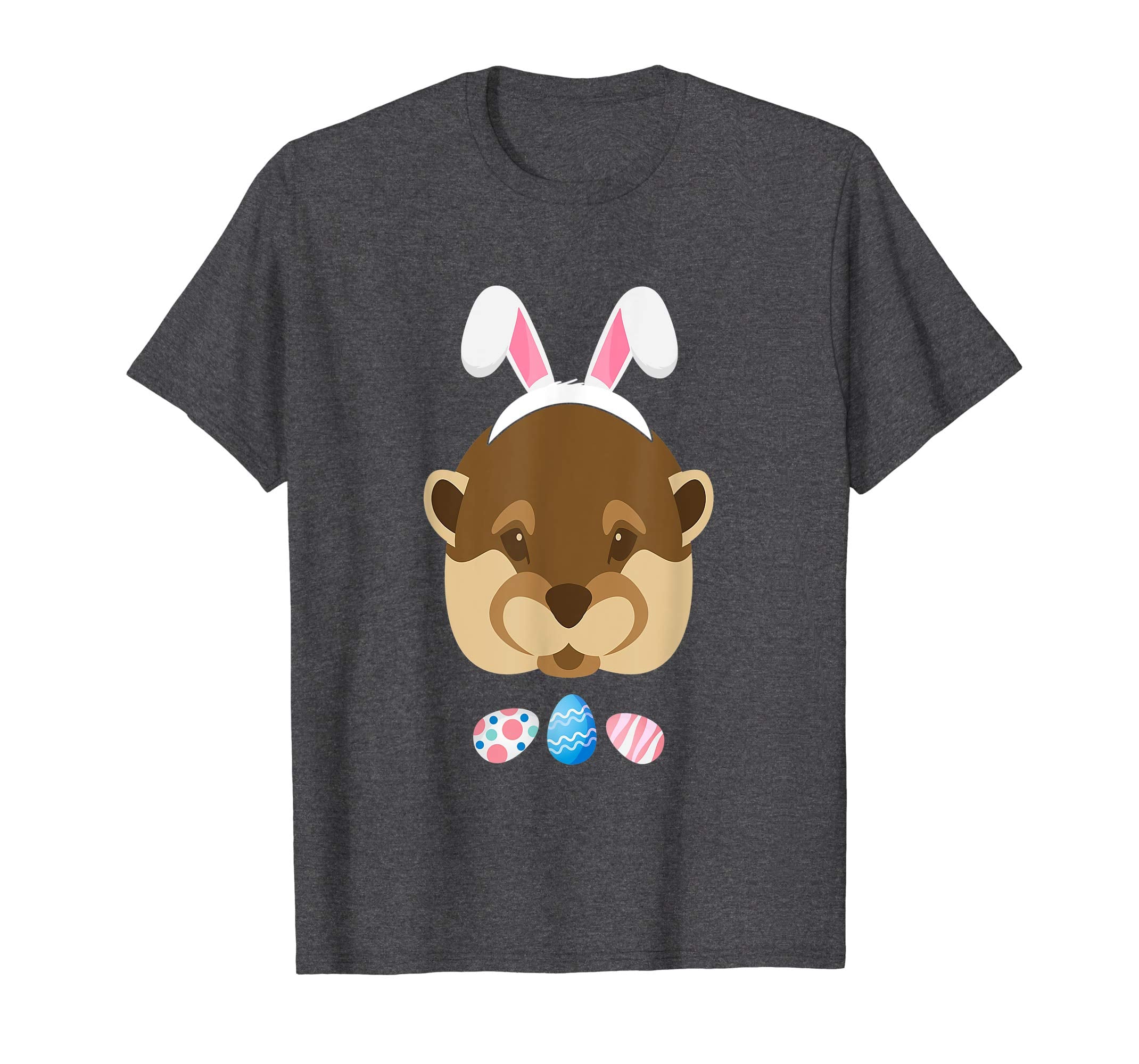 Funny Easter Otter With Bunny Ears And Eggs T Shirt