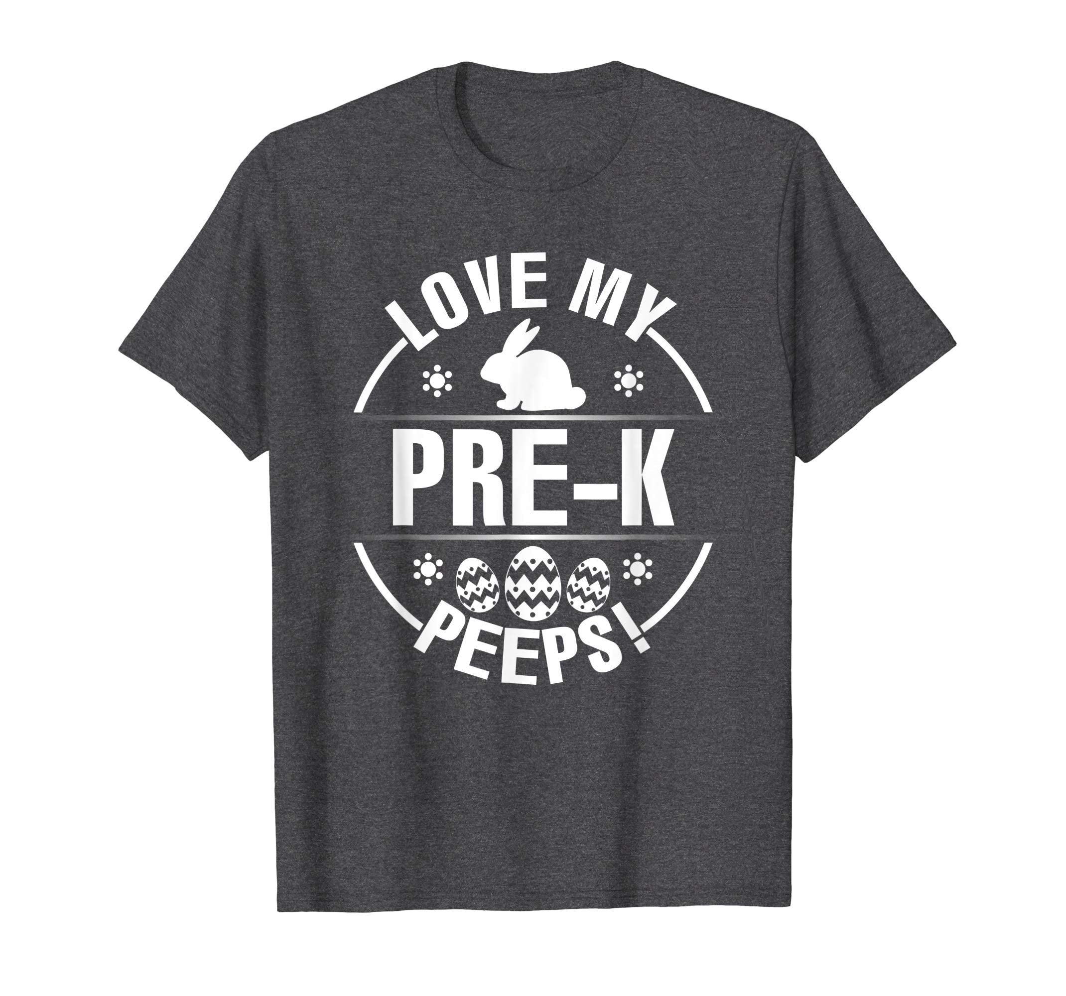 Bunny &amp; Easter Eggs Love My Pre-k Peeps Happy Day Shirt