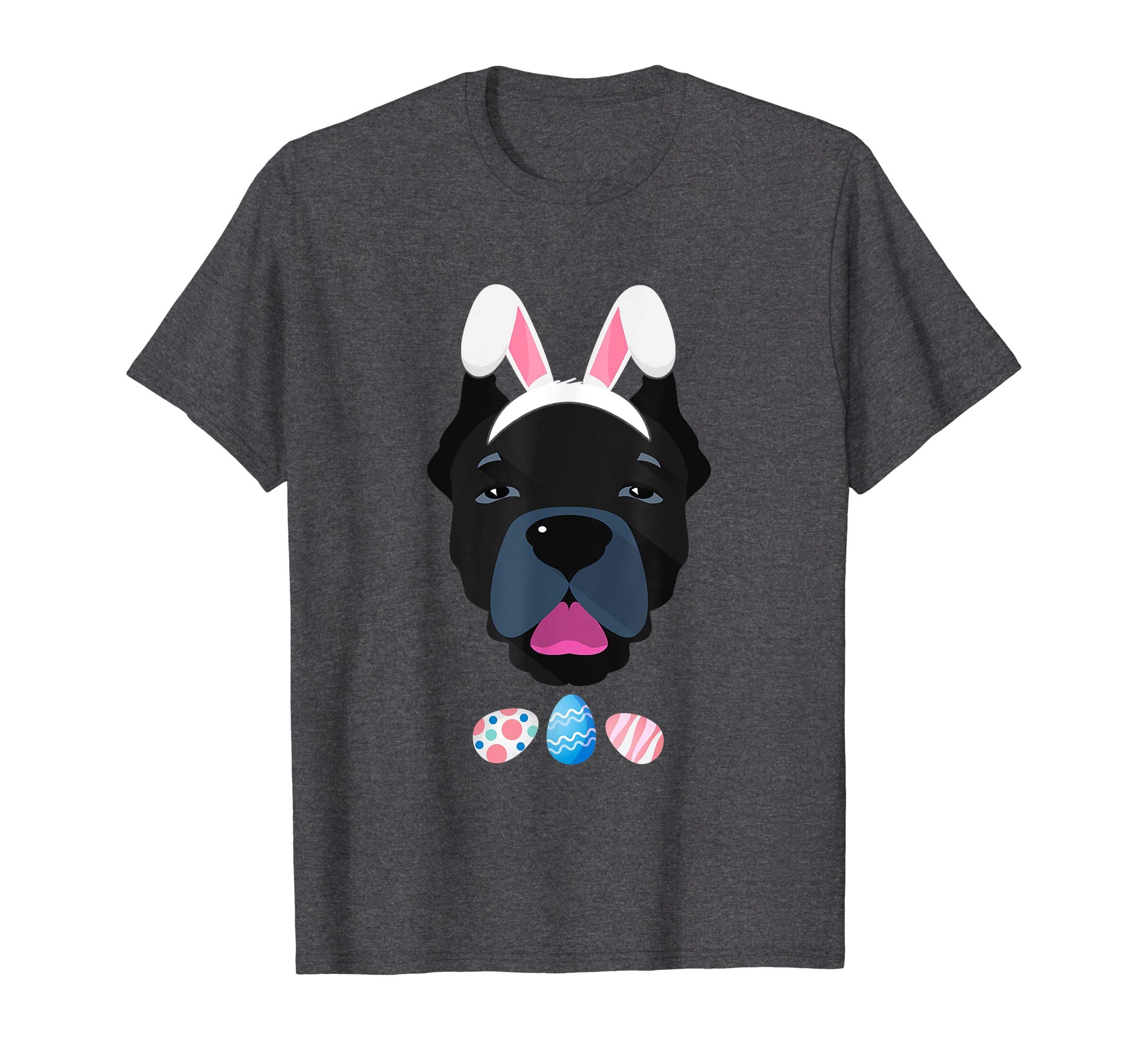 Funny Easter Cane Corso With Bunny Ears And Eggs T Shirt