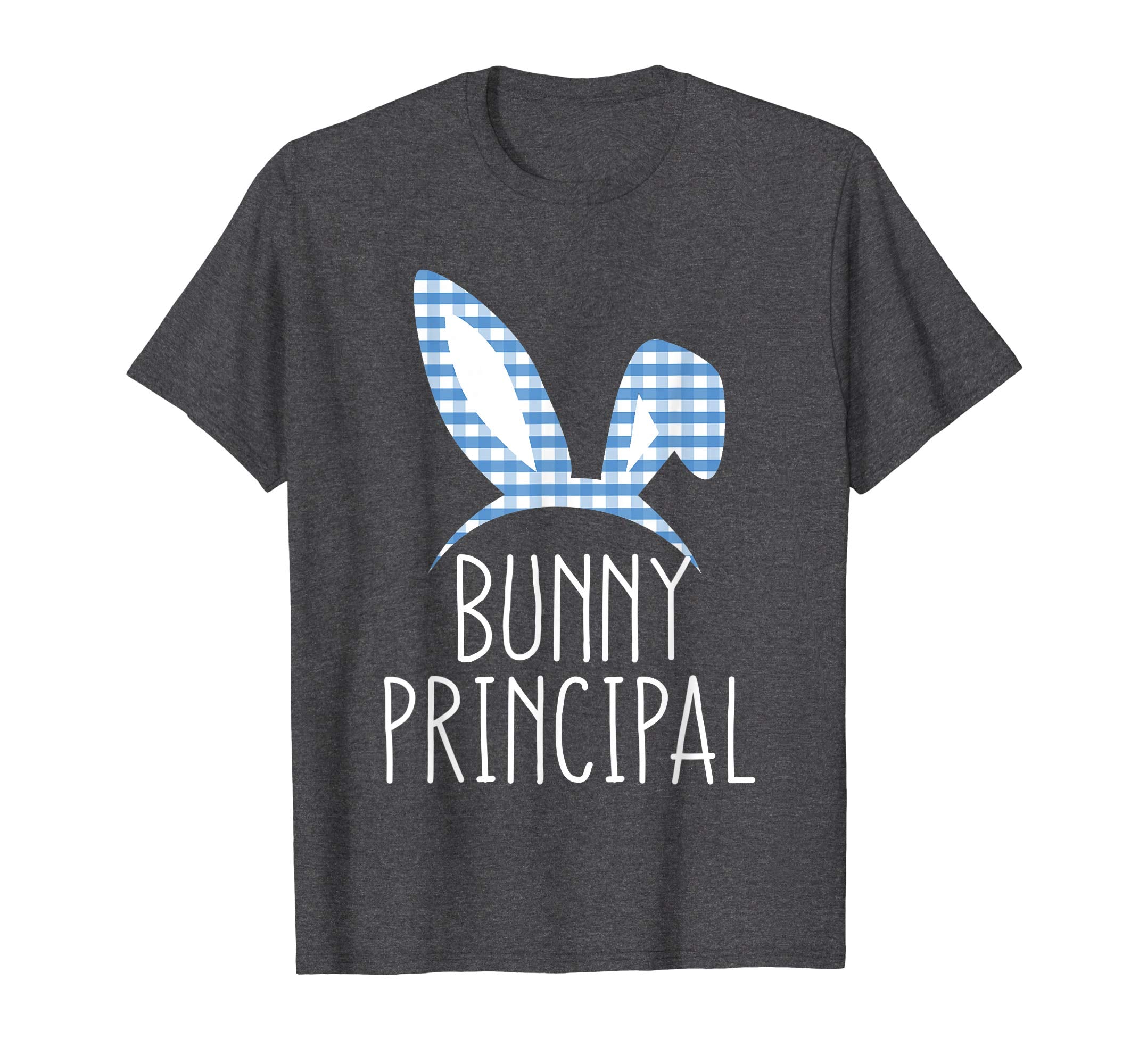 Bunny Principal Gingham Check Bunny Headband Easter T Shirt