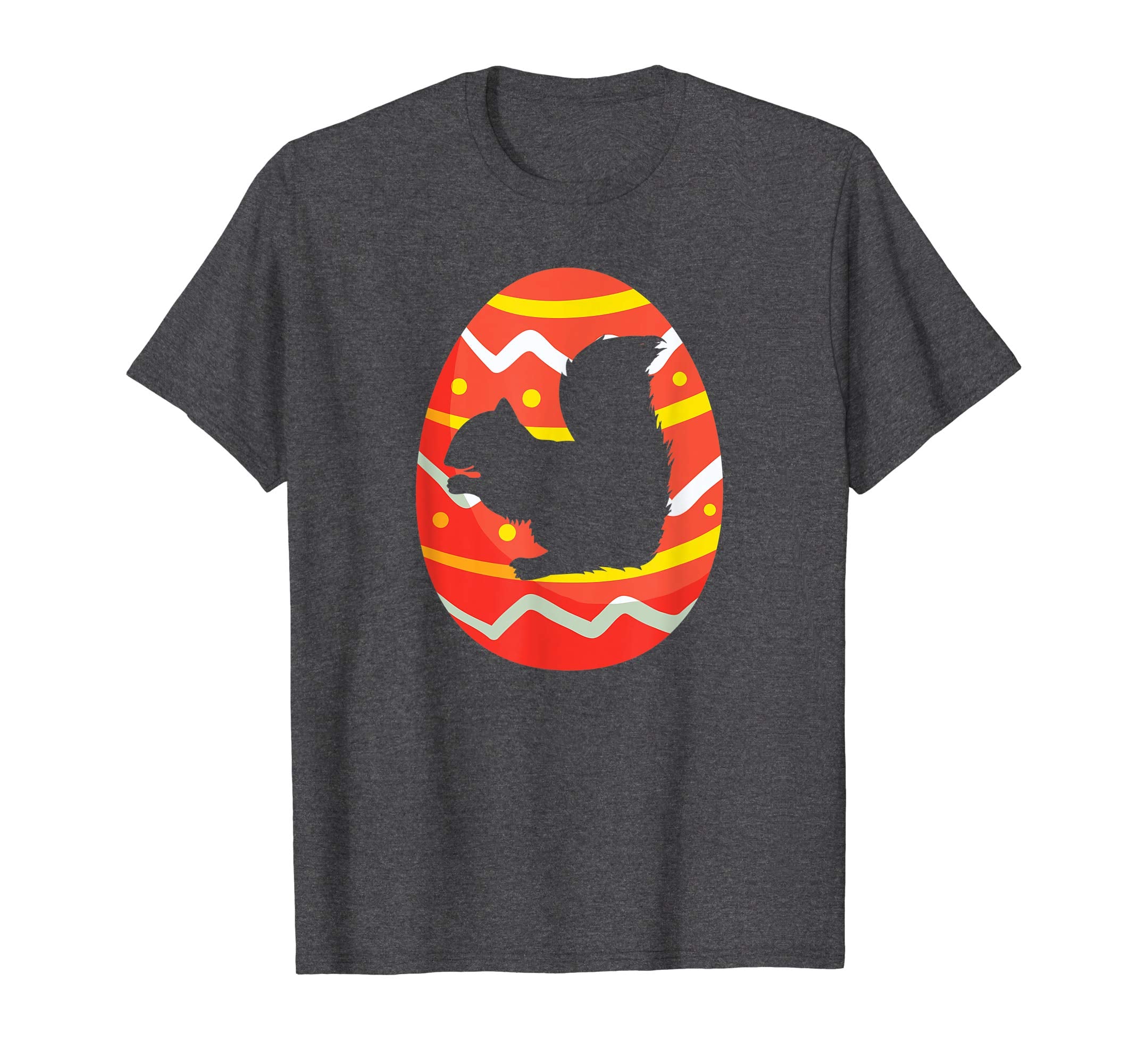 Happy Squirrel Easter Egg Bunny T-Shirt for Kids Boys Girls