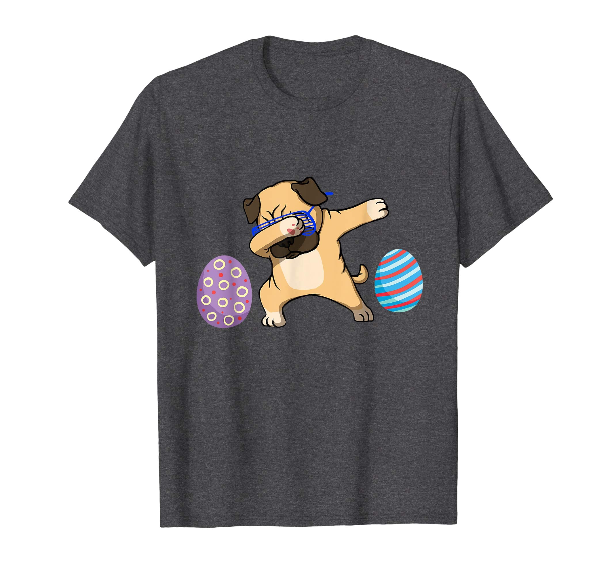 Pug Dabbing Eggs Easter Cute Easter Shirts For Boys