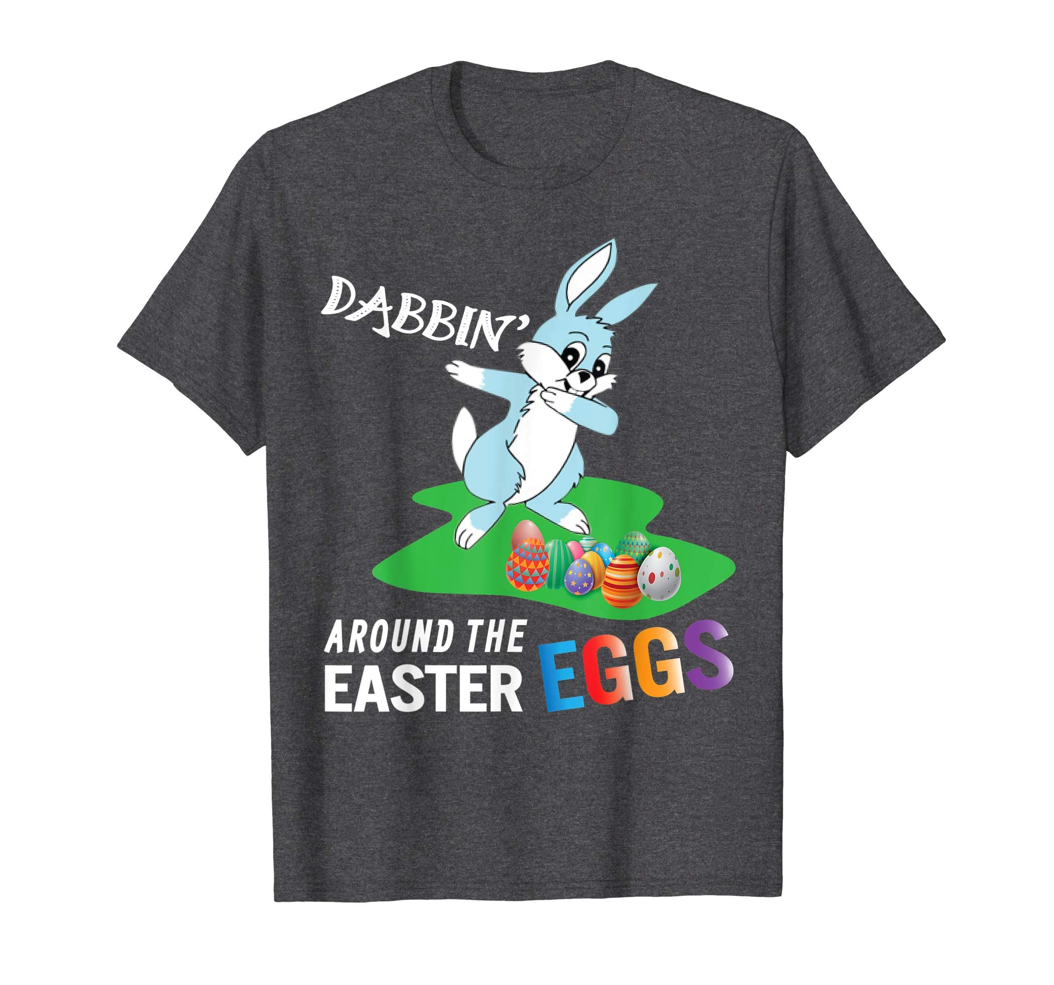 Blue Bunny Rabbit Dab Dabbin' Around The Easter Eggs Shirt