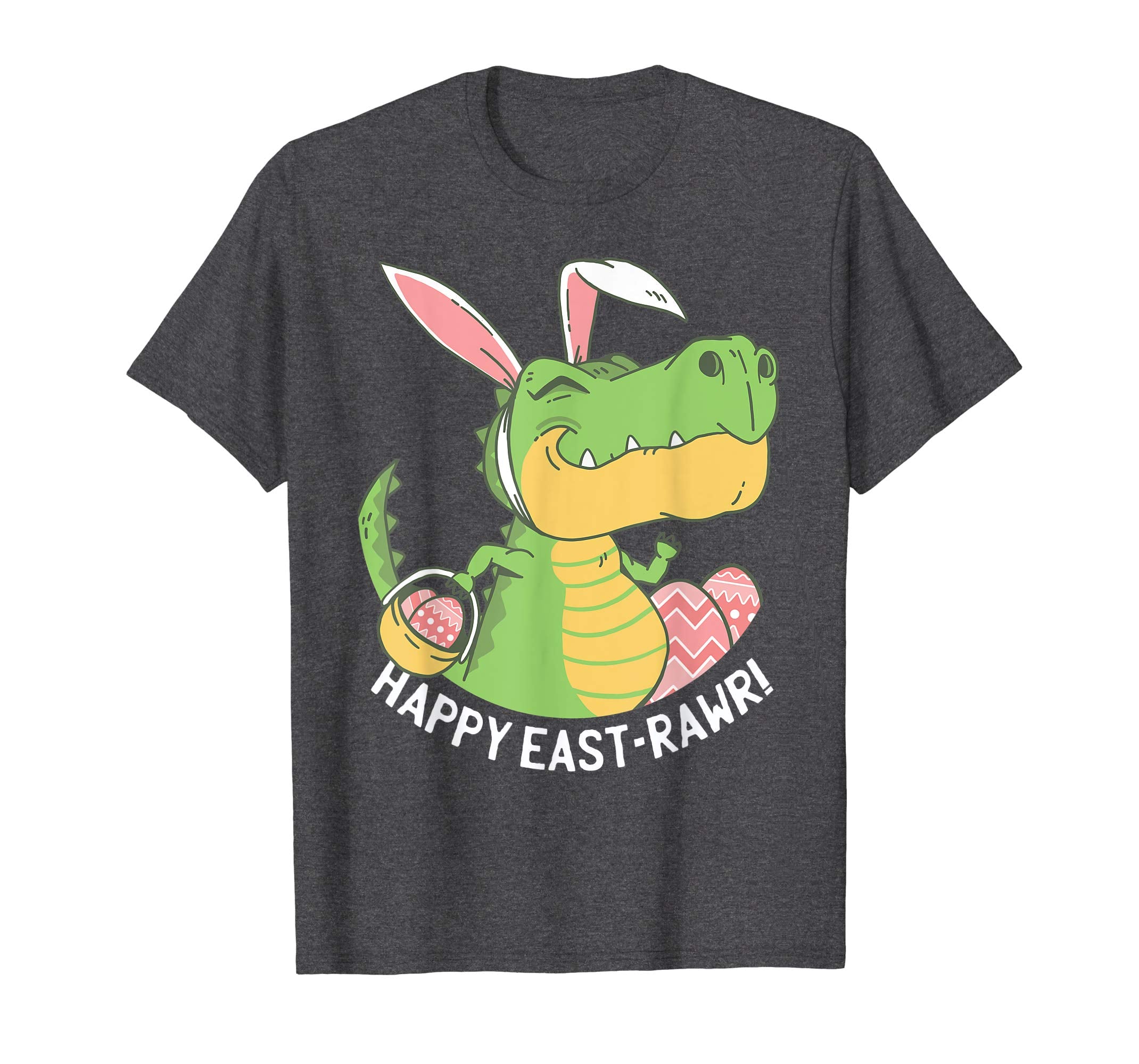Happy Eastrawr T Rex Bunny Egg Easter Dinosaur T Shirt Kids