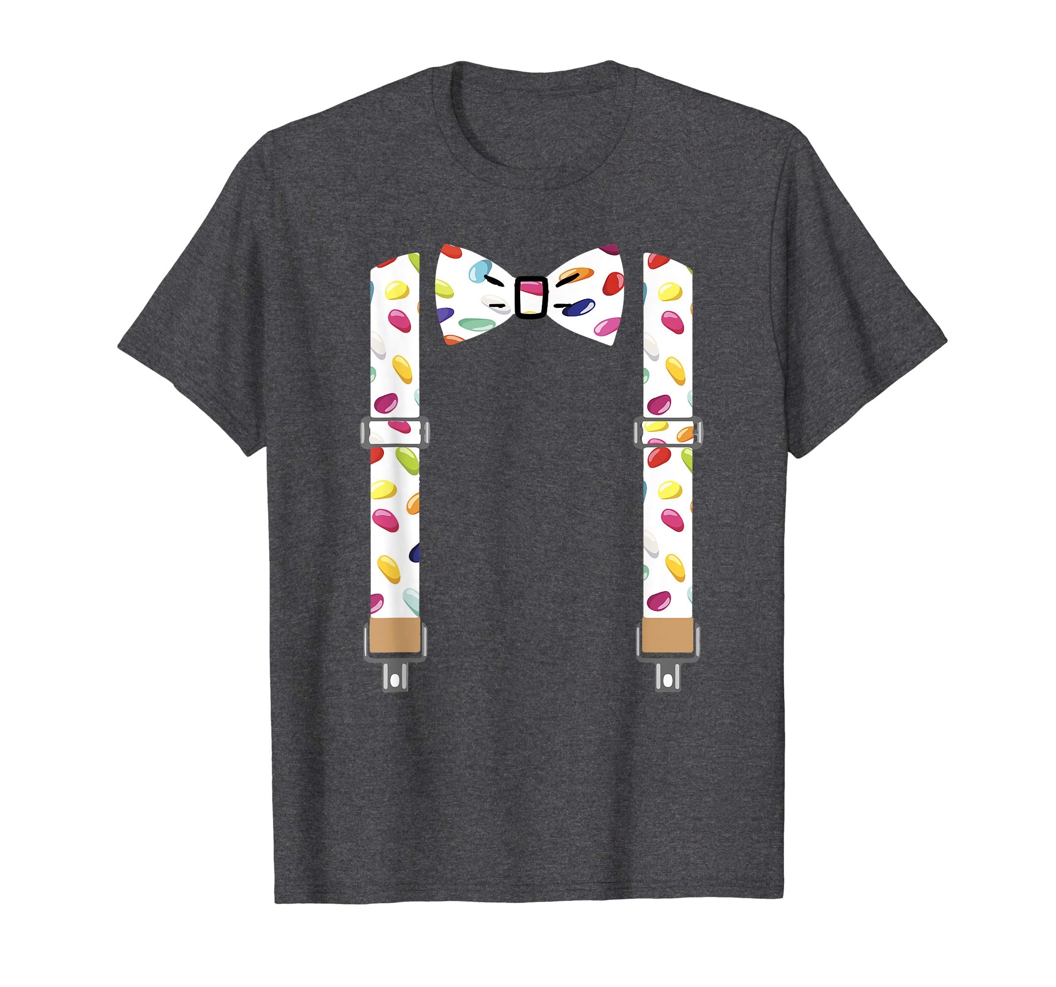Easter Jelly Beans Bow Tie &amp; Suspenders T-Shirt
