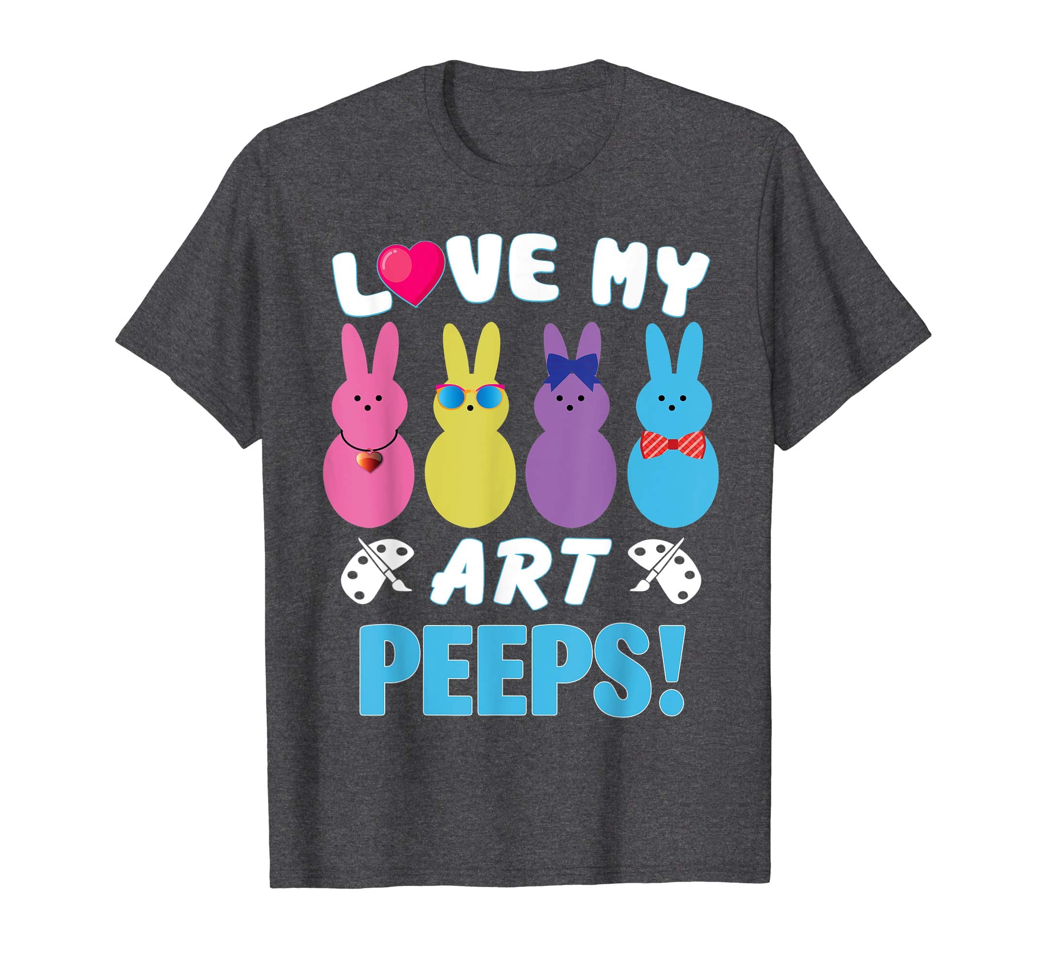 I Love My Art Bunnies Chicks Happy Easter Teacher Shirt