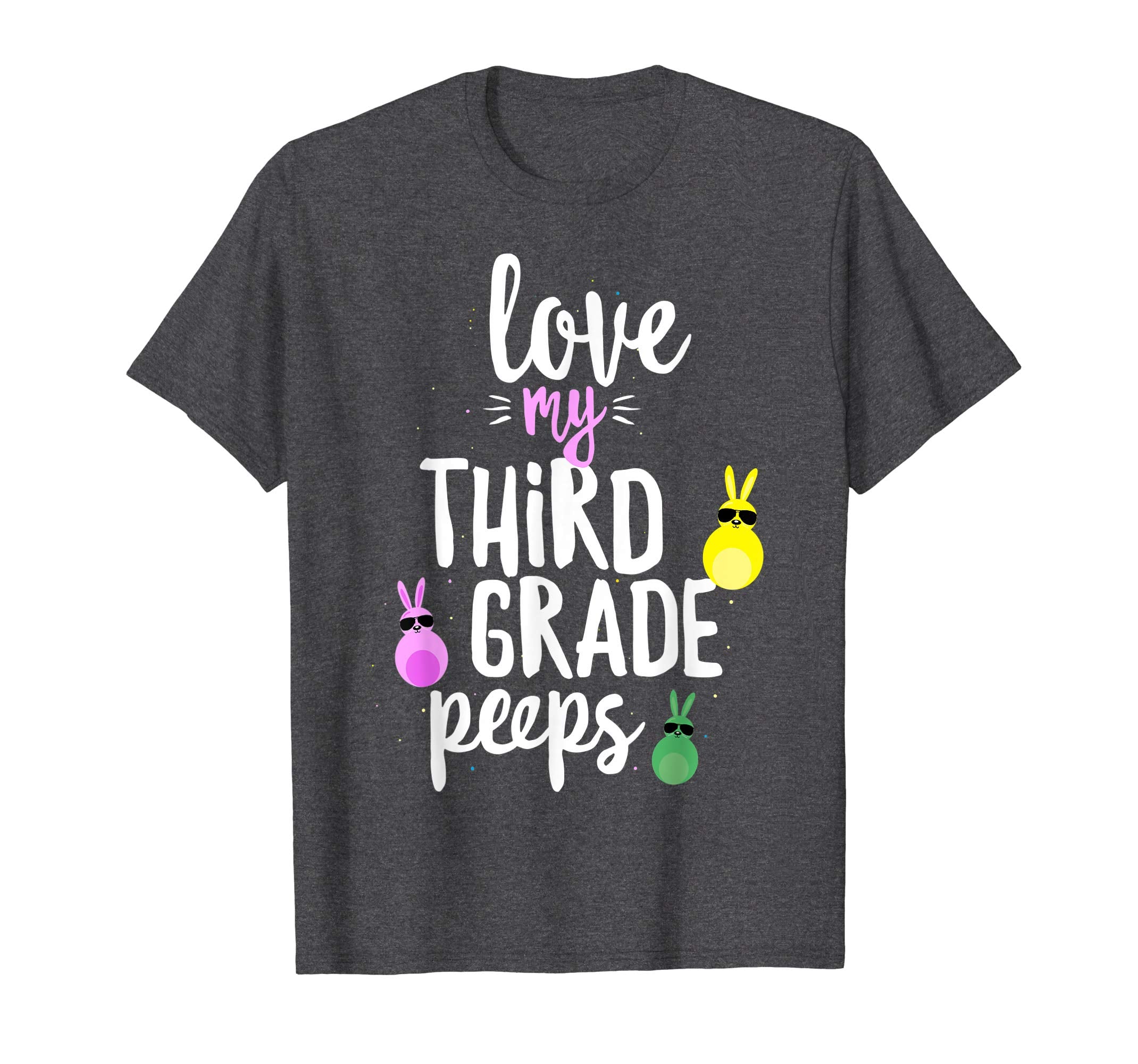 Love My Third Grade Peeps Easter Teacher Bunny T-shirt