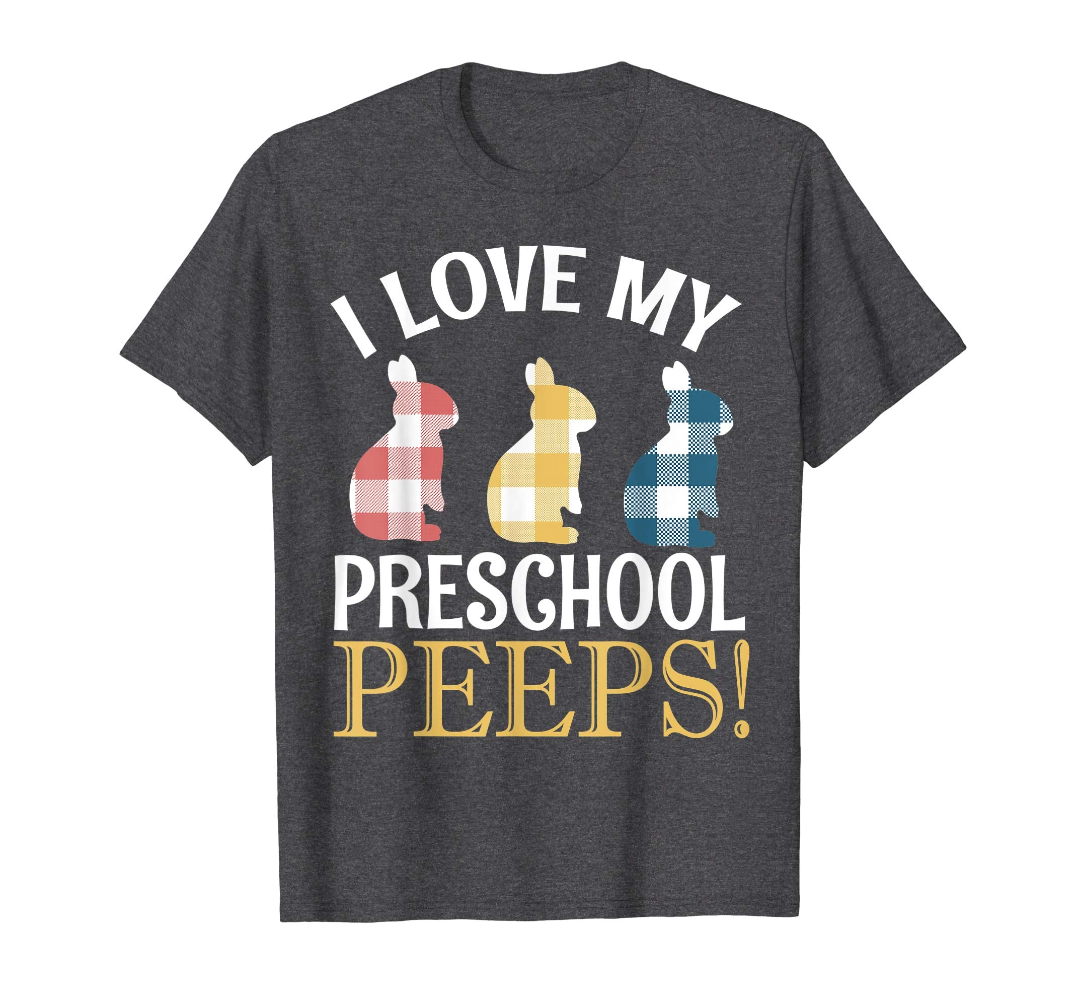 I Love My Preschool Peeps Bunnies Vintage Retro Easter Shirt