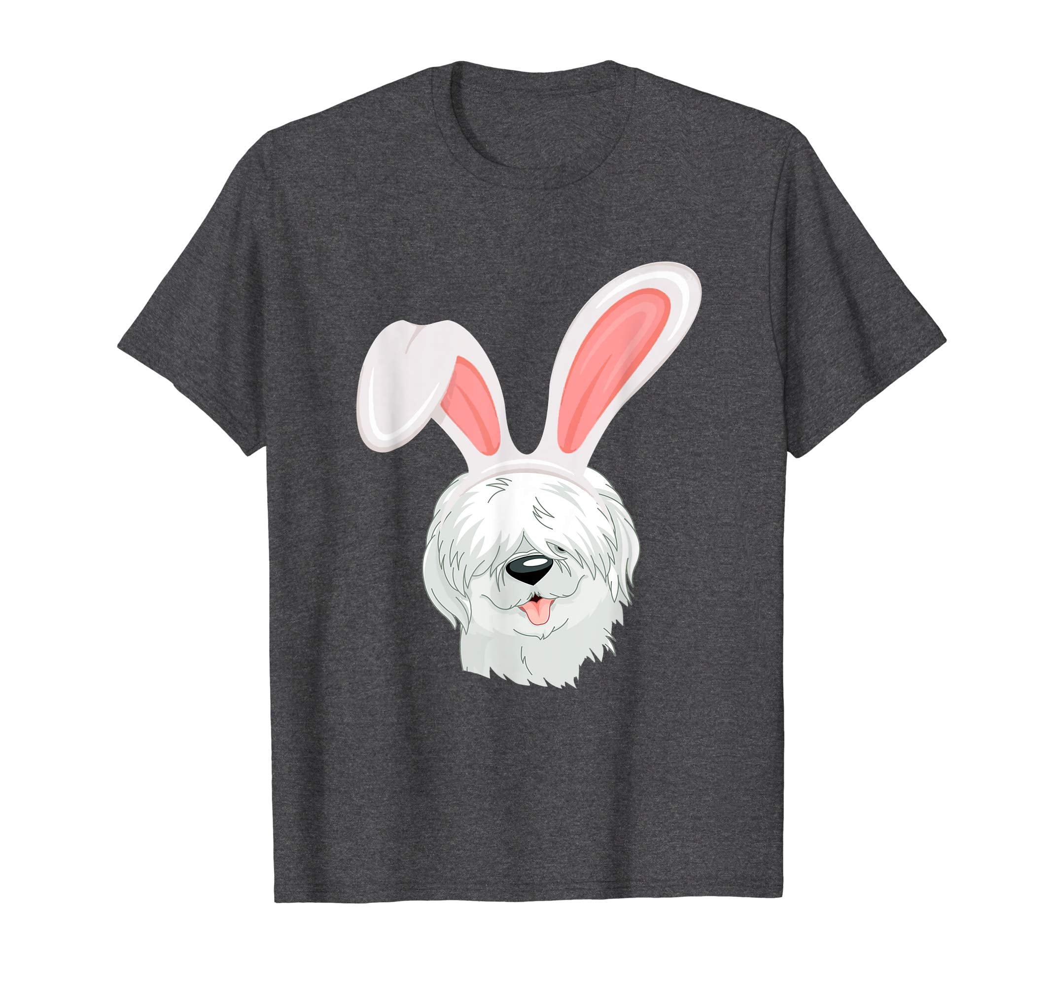 Old English Sheepdog Dressed Easter Bunny Rabbit Ears Shirt