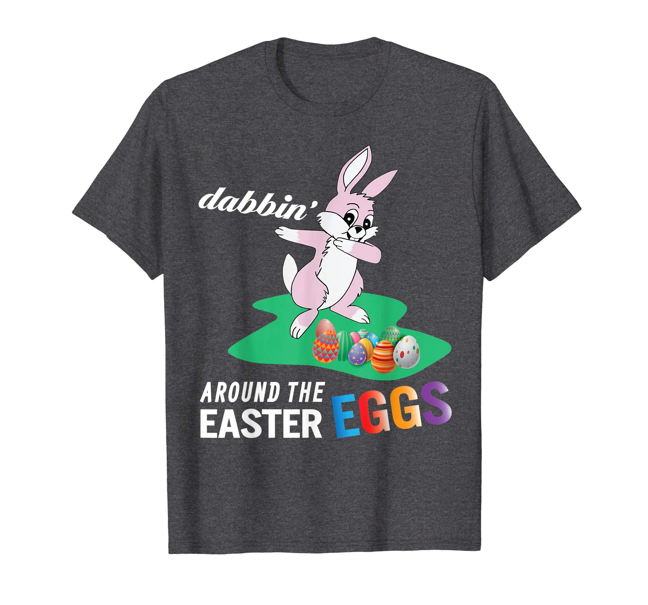 Pink Bunny Rabbit Dab Dabbin' Around The Easter Eggs Shirt