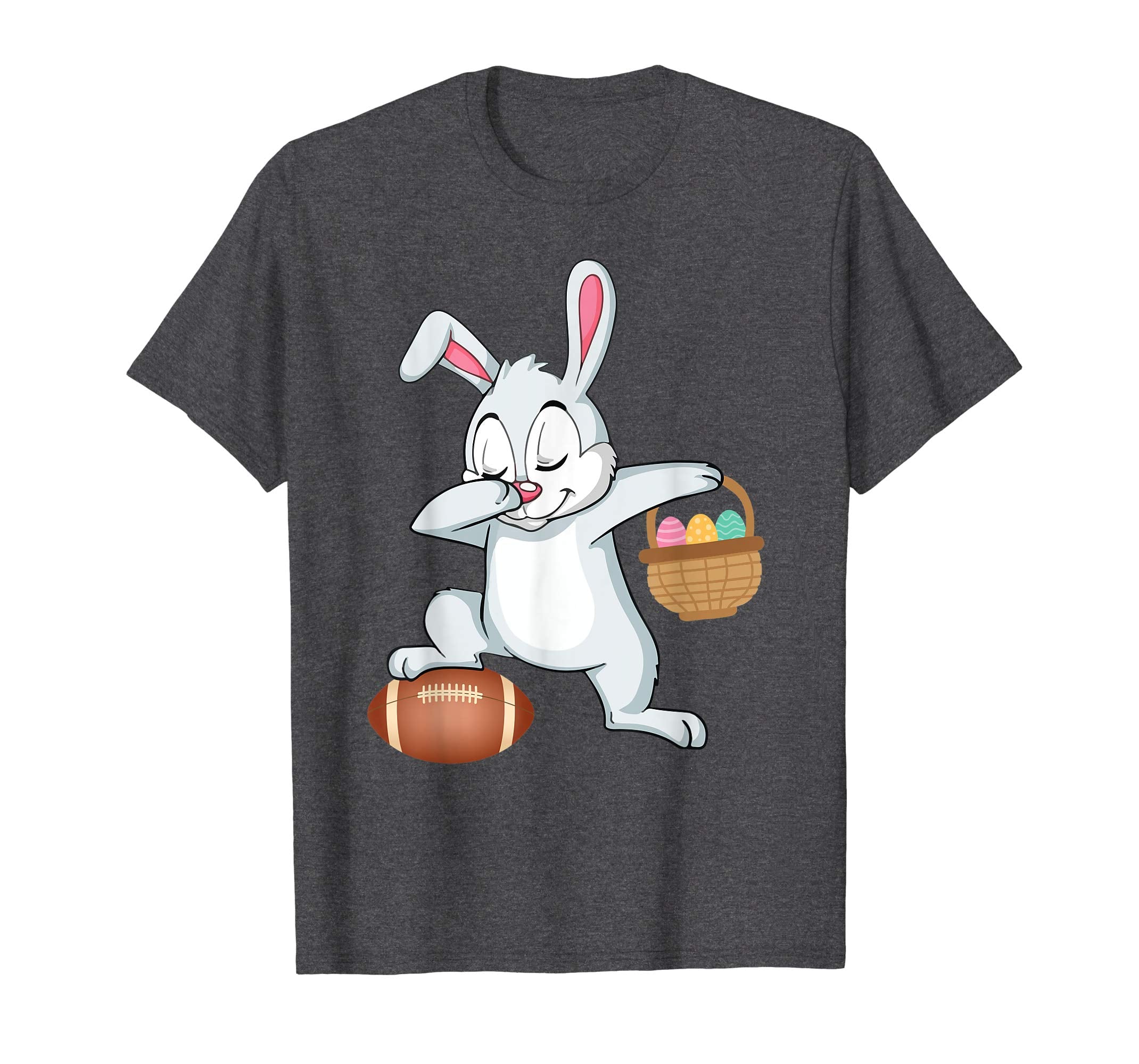 Bunny Rabbit With Easter Eggs Dabbing Playing Football Shirt