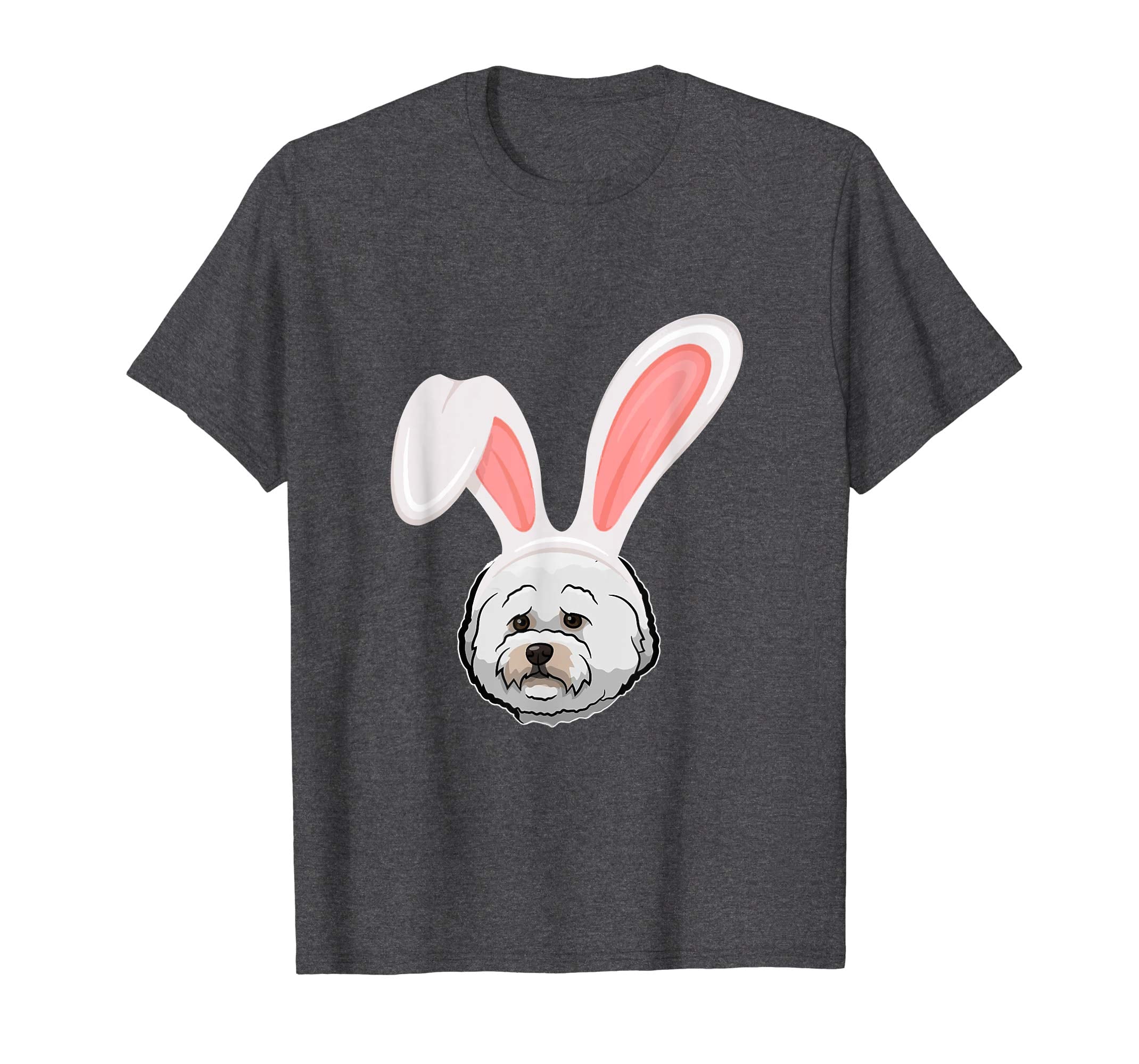 Bichons Frise Dressed As Easter Bunny With Rabbit Ears Shirt