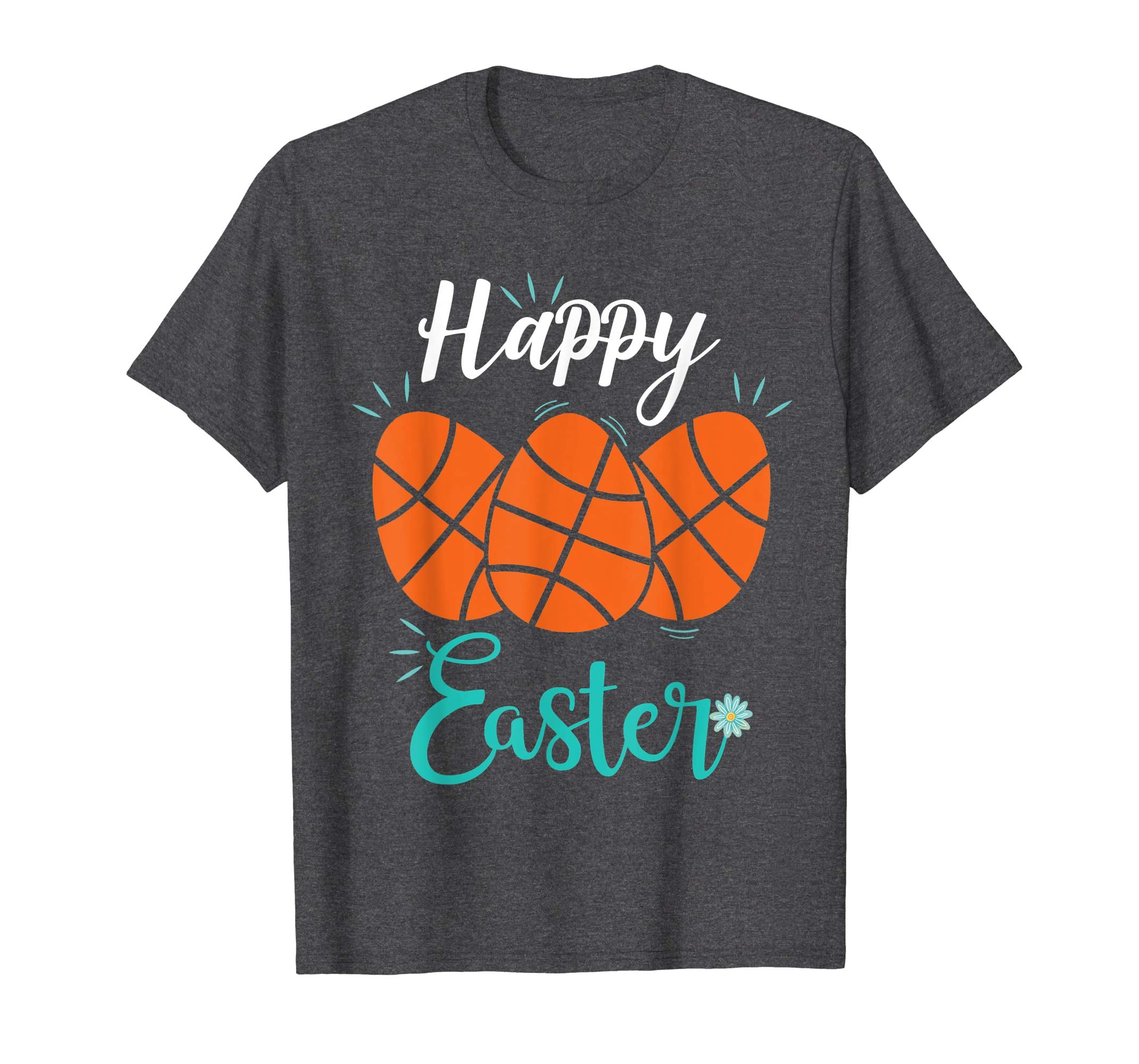 Happy Easter basketball eggs Funny T-shirt for boy girl