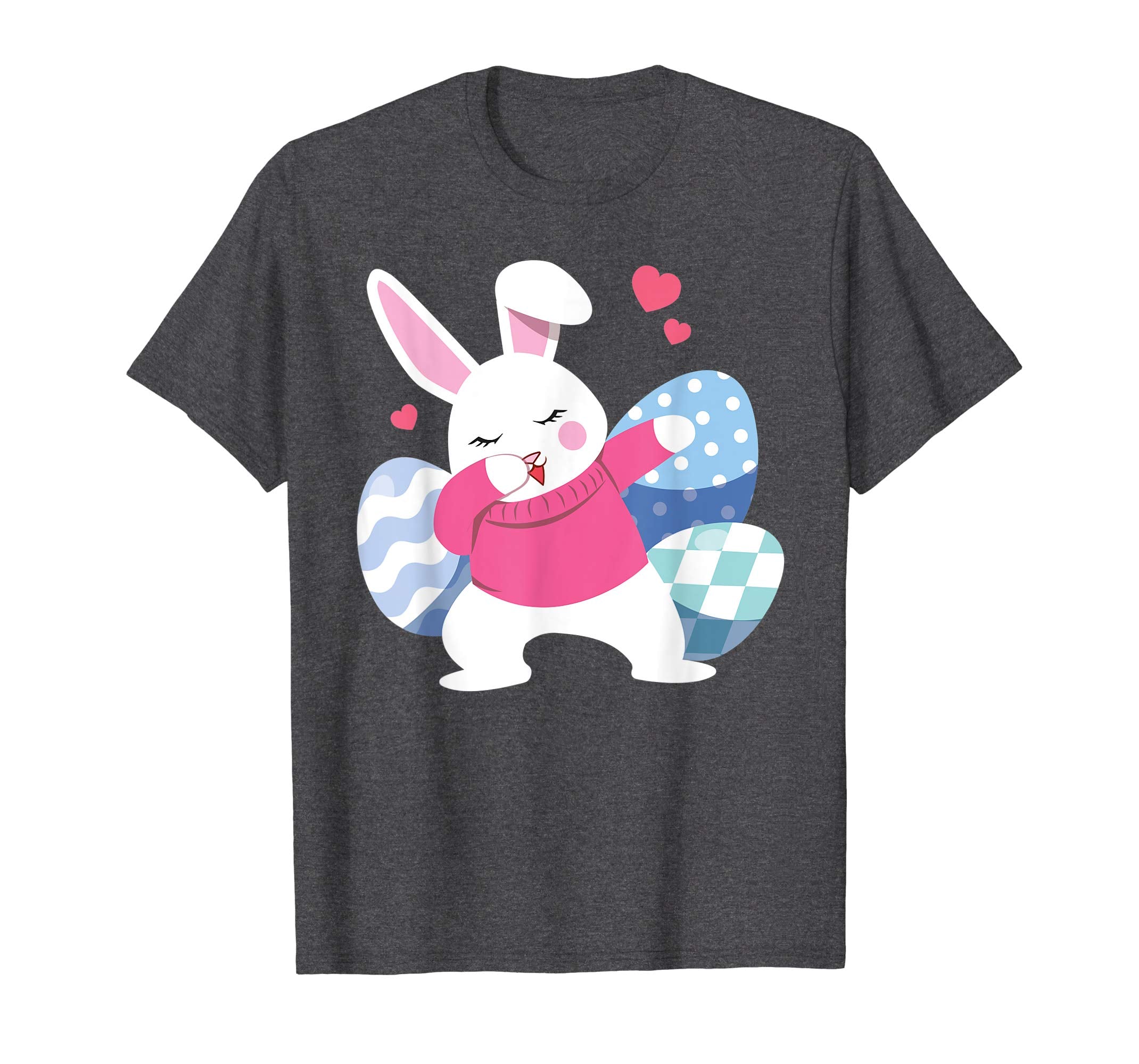 Eggs Easter Bunny Dabbing Shirt Rabbit For Kids Girls