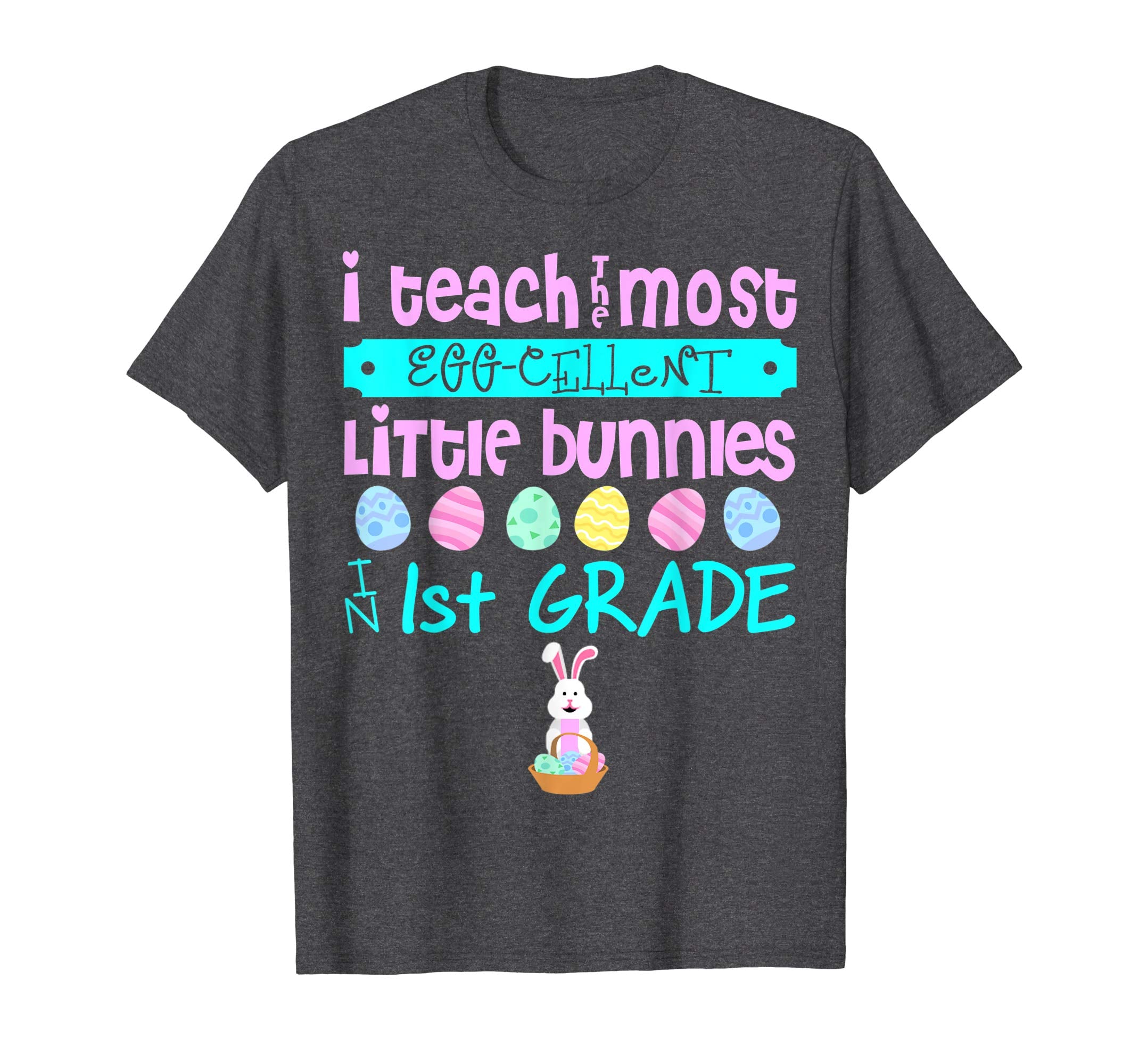 Easter Egg Shirt Teachers Day Gift Bunnies First Grade Tee