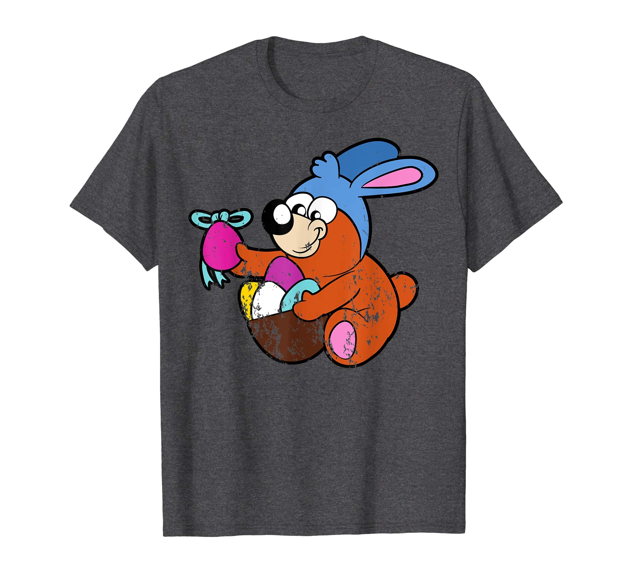 Retro Vintage Grunge Funny Cute Easter Bunny Egg Fun T-Shirt