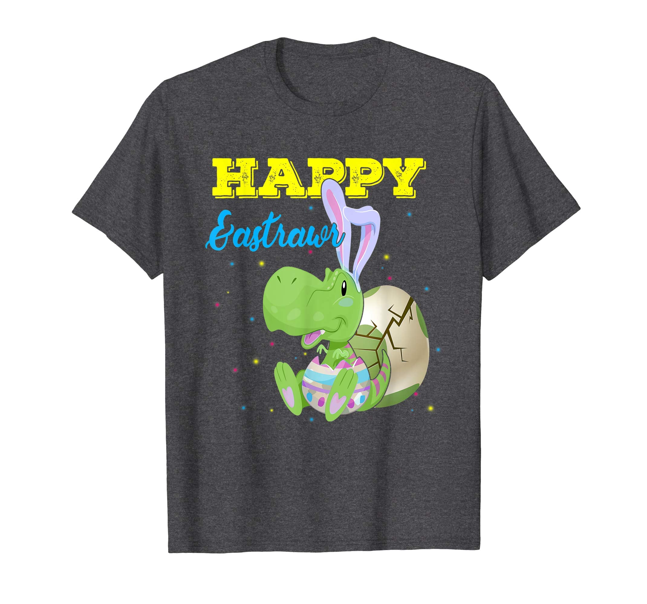 Happy Eastrawr T Rex Dinosaur Easter Bunny Egg Shirt Kids