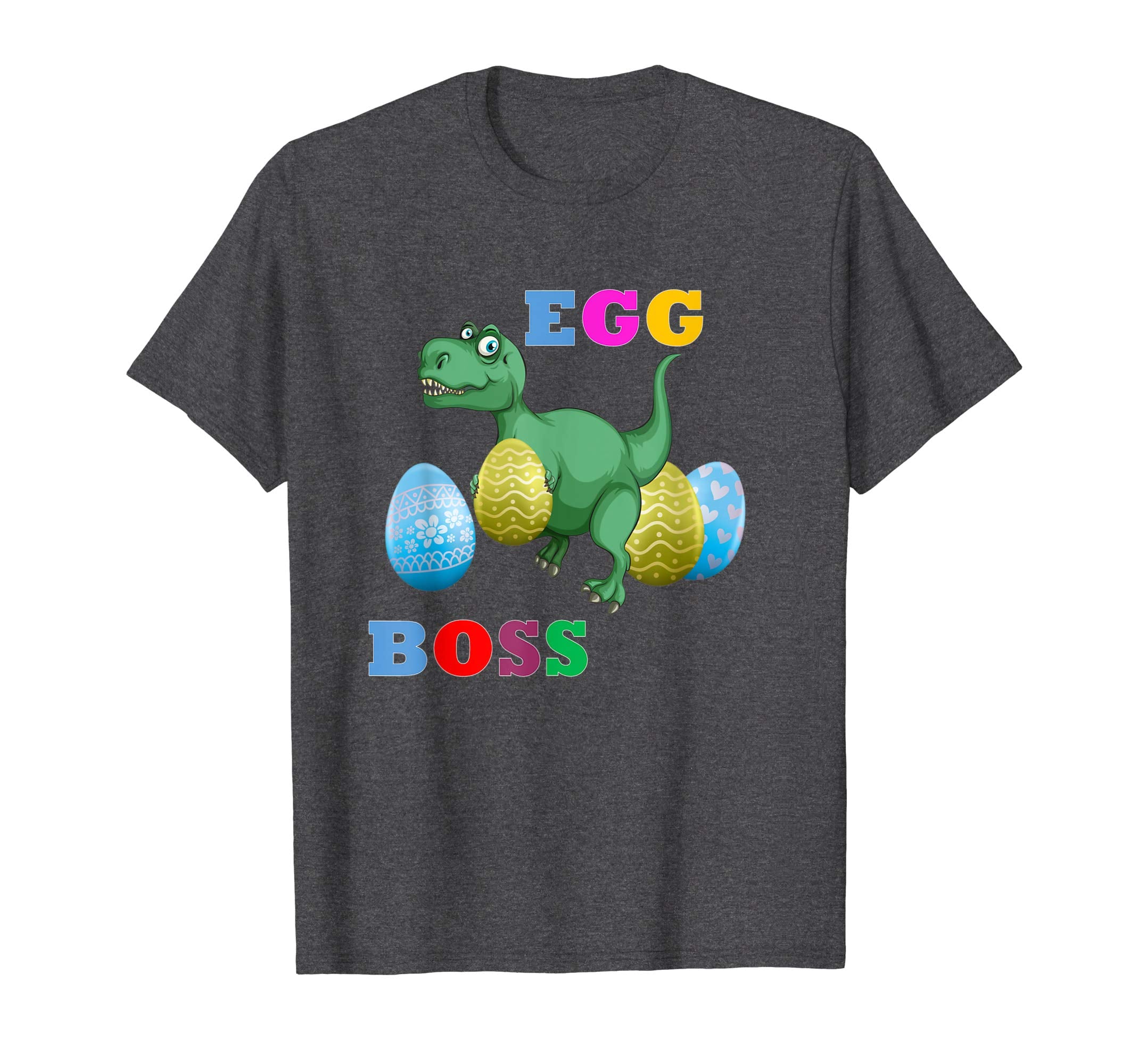 Easter T-Rex Shirt For Kids Cute Easter Dinosaur Eggs Boss