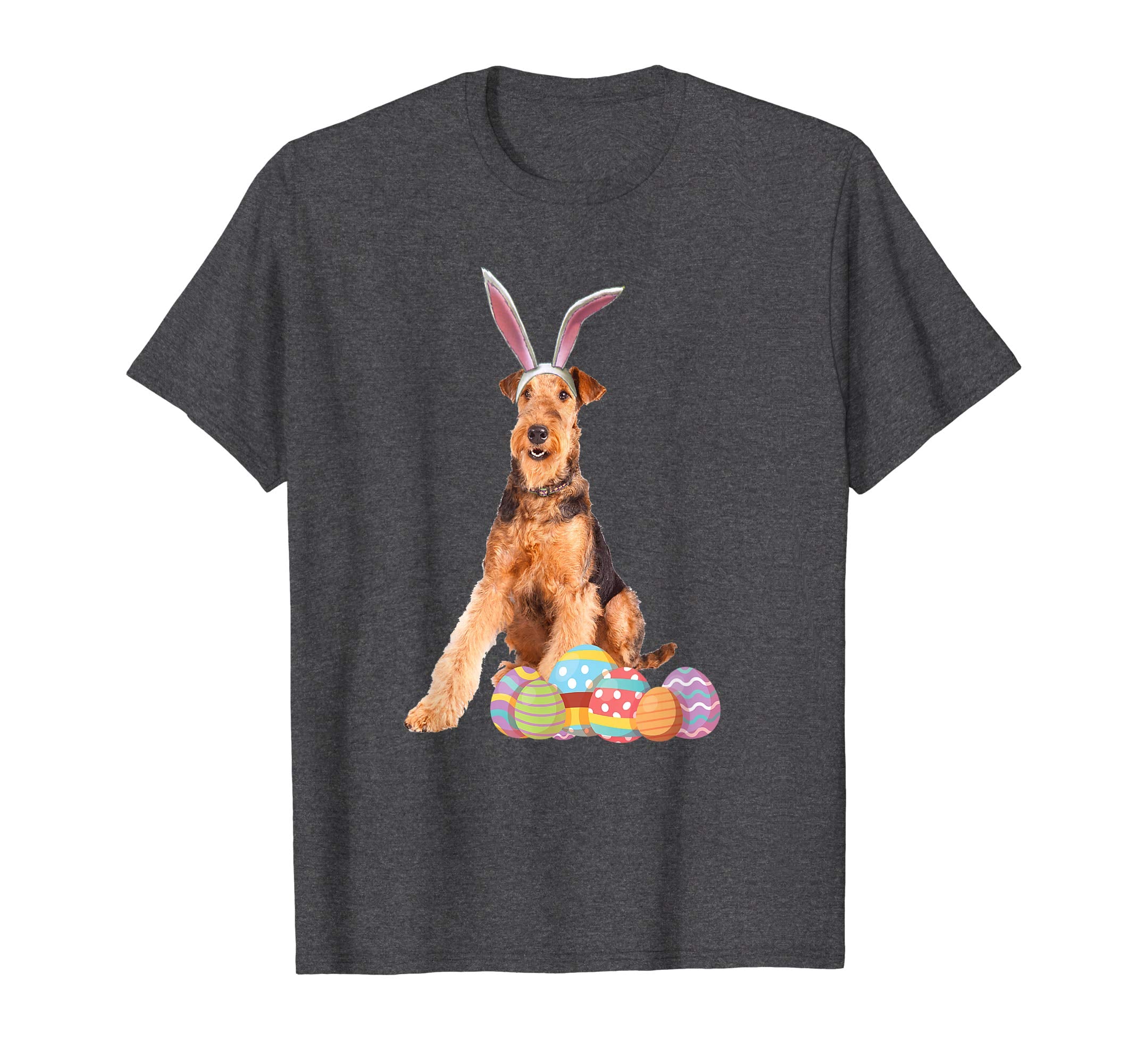 Easter Shirt Airedale Terrier Funny Bunny Ears &amp; Eggs Gift