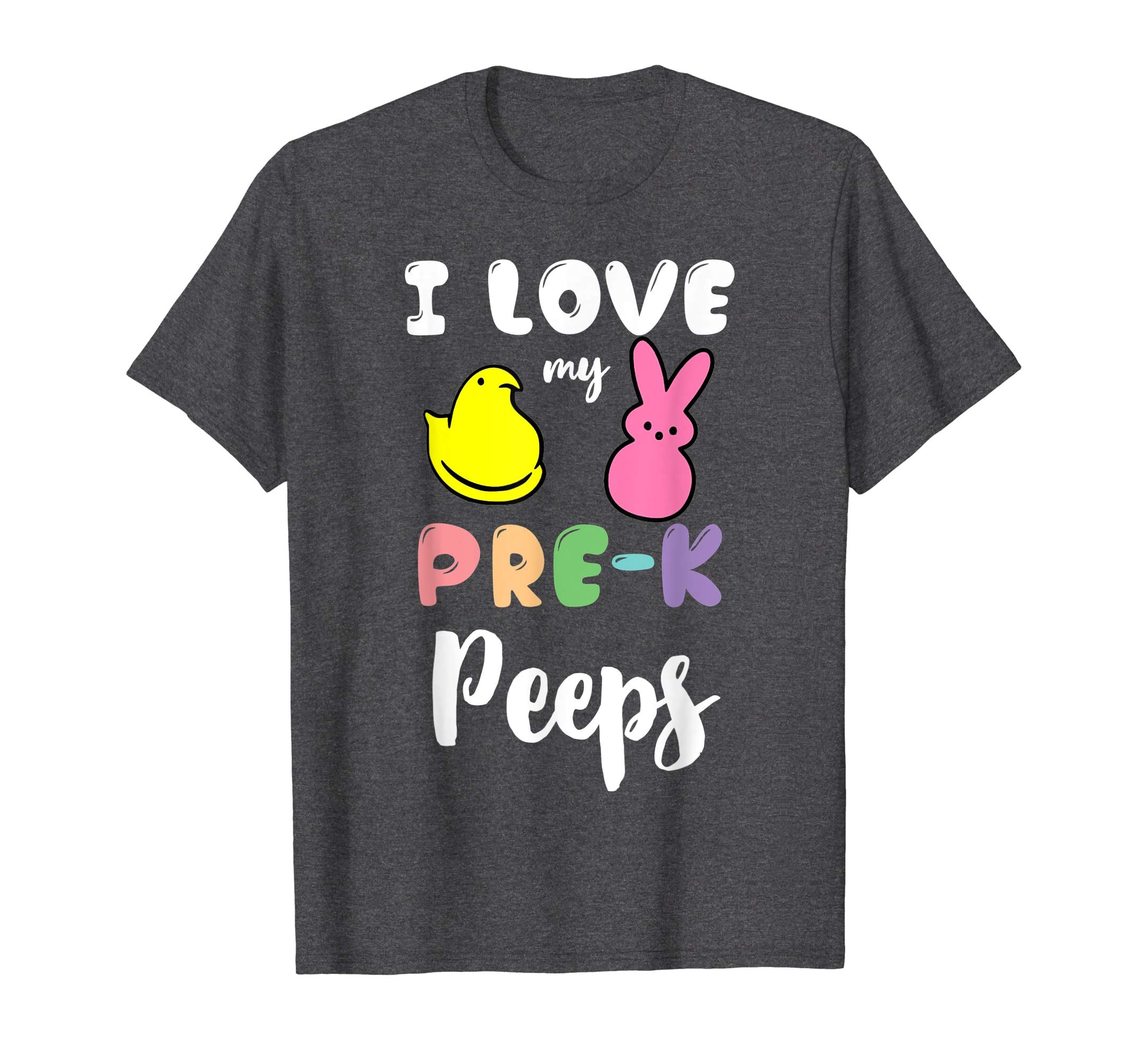 Easter Eggs I Love My Pre-k Peeps Funny T Shirt For Kids