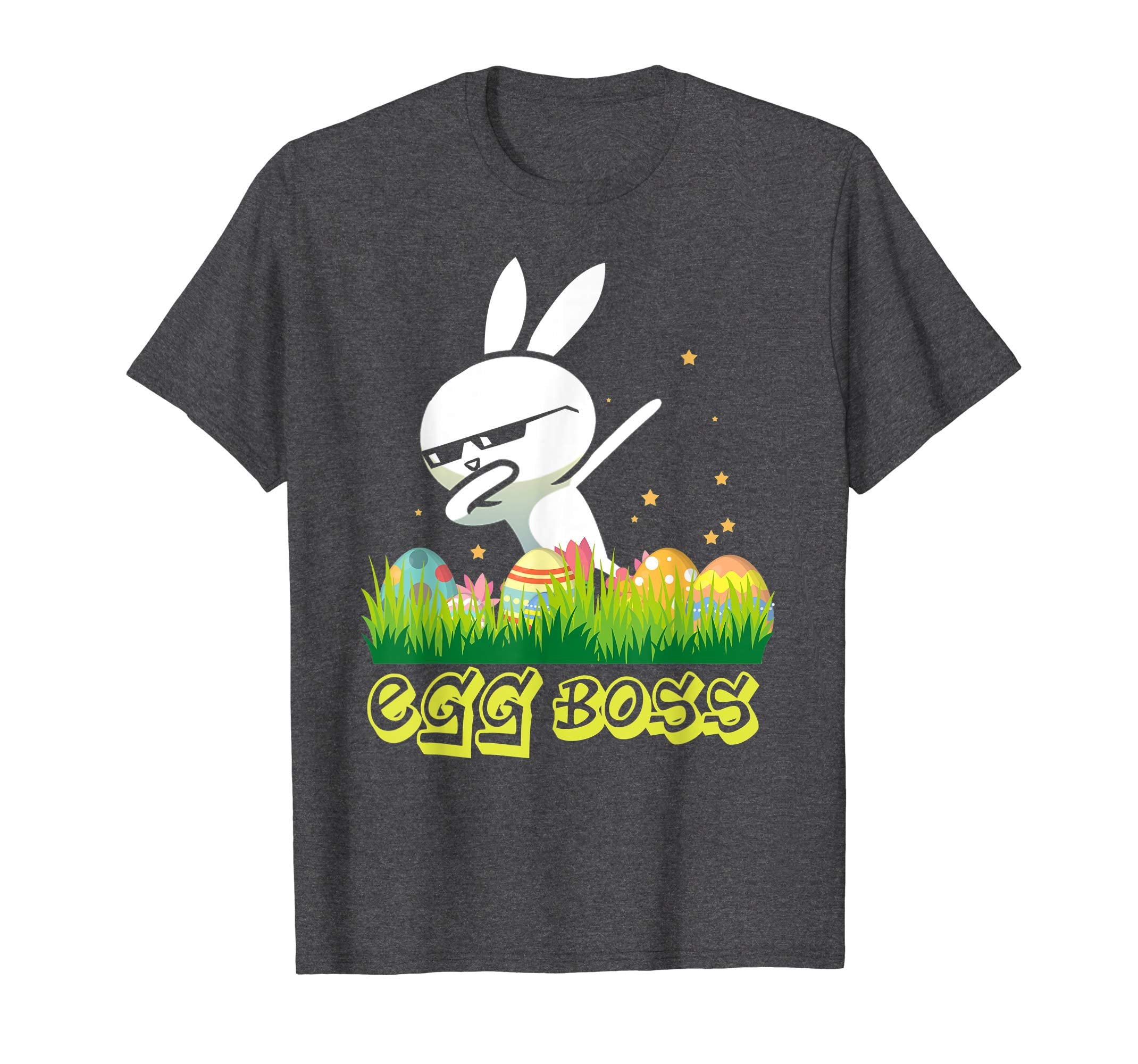 Dabbing Egg Boss Easter Bunny T Shirt For Kids Toddlers Boys