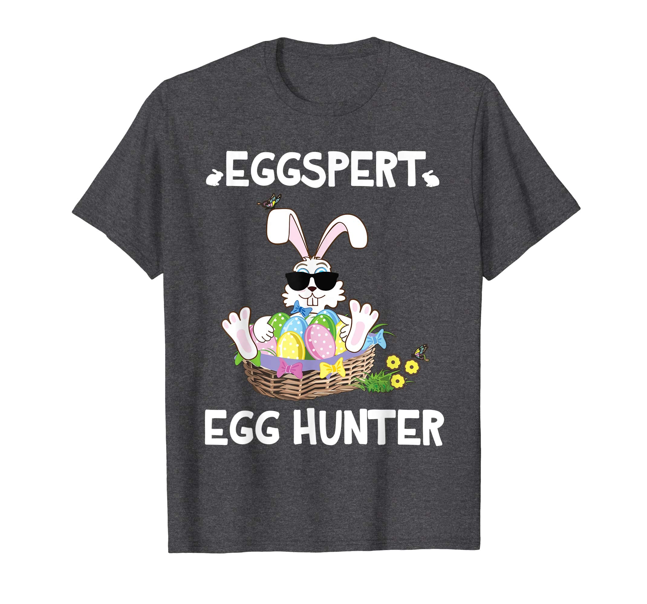 Happy Bunny Rabbit And Easter Eggs Shirt Eggspert Egg Hunter