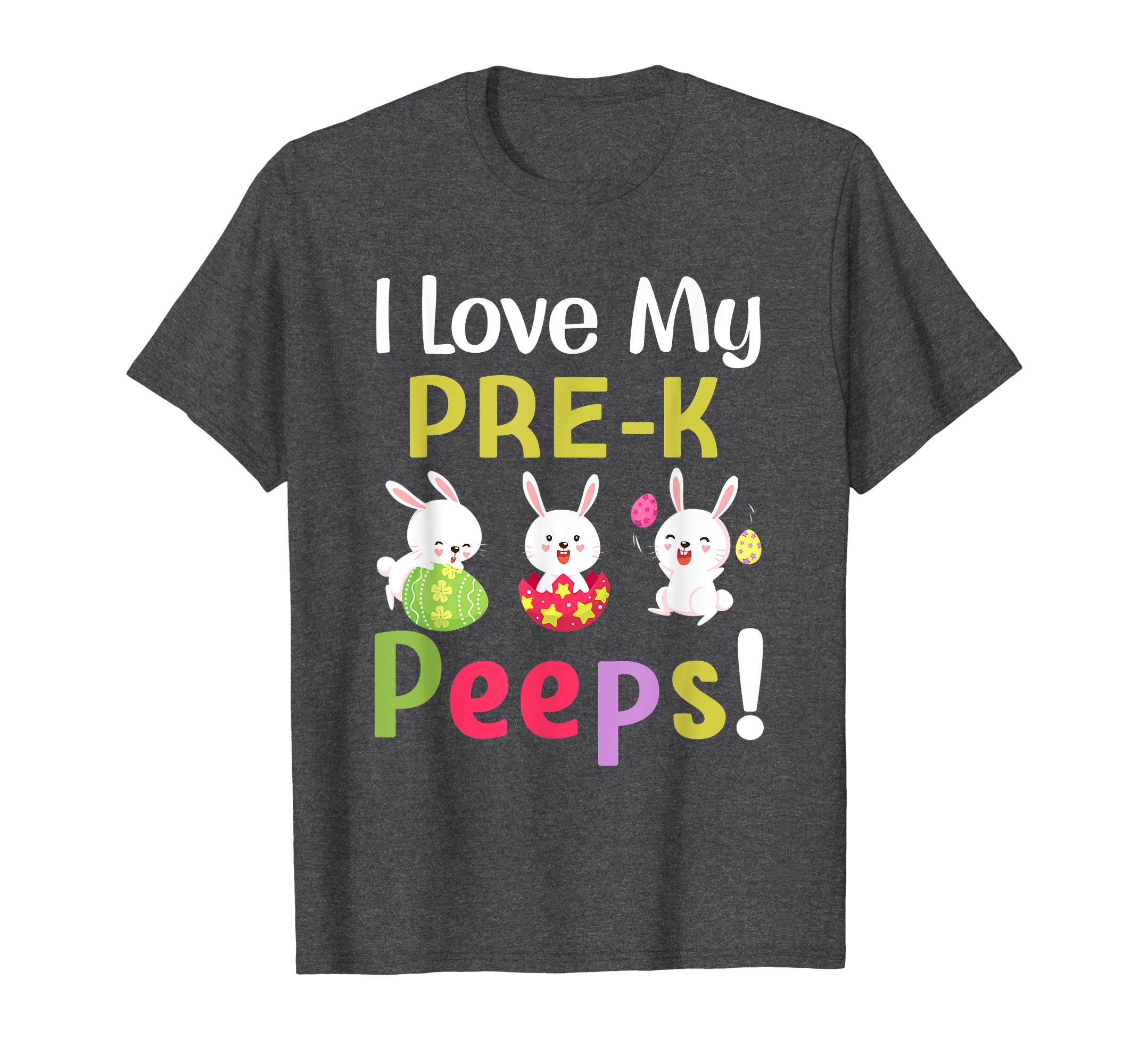 I Love My Pre-K Peeps Happy Easter Teacher Tshirt