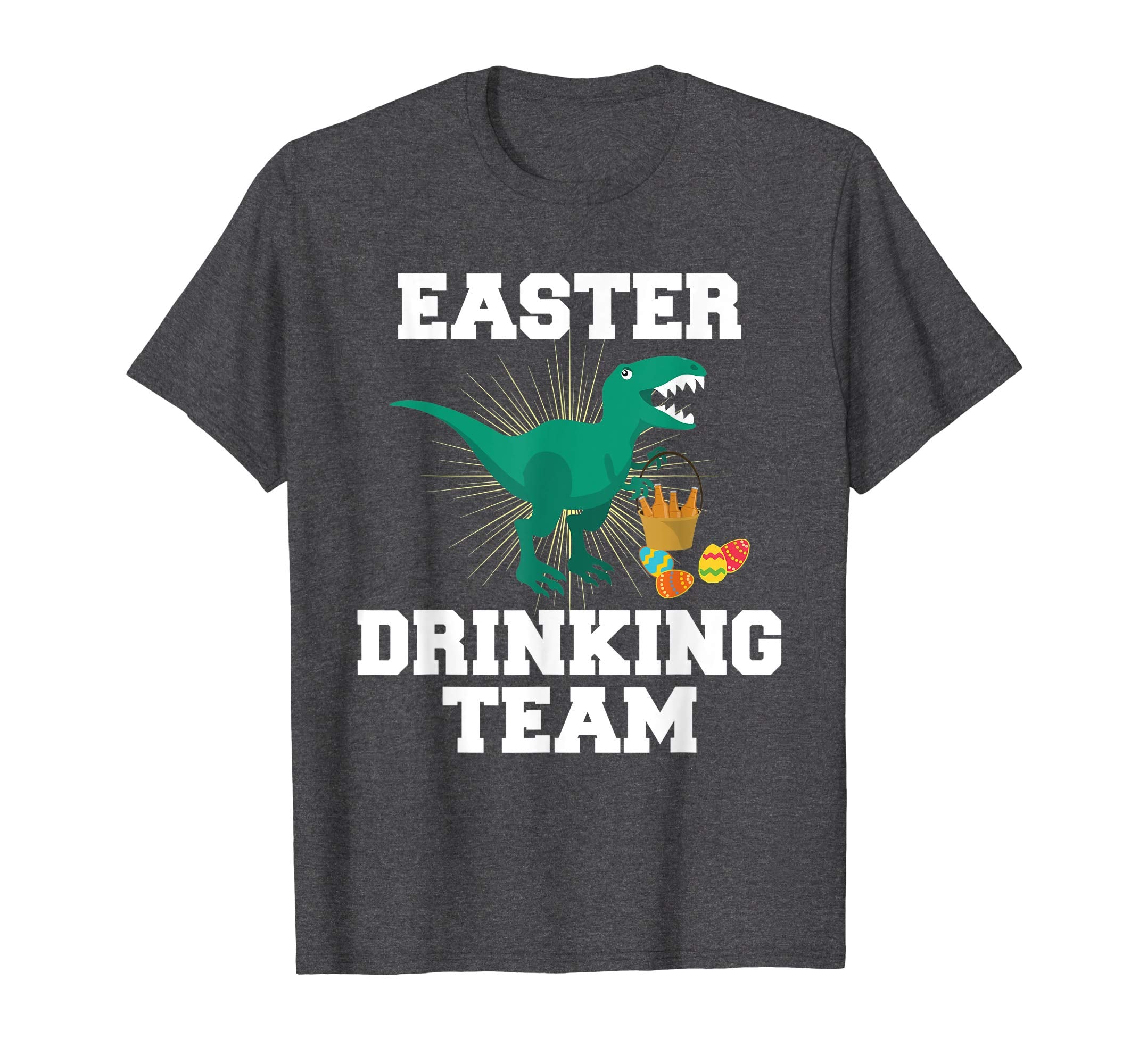 Happy Easter Drinking Team Bunny Dinosaur T-Shirt